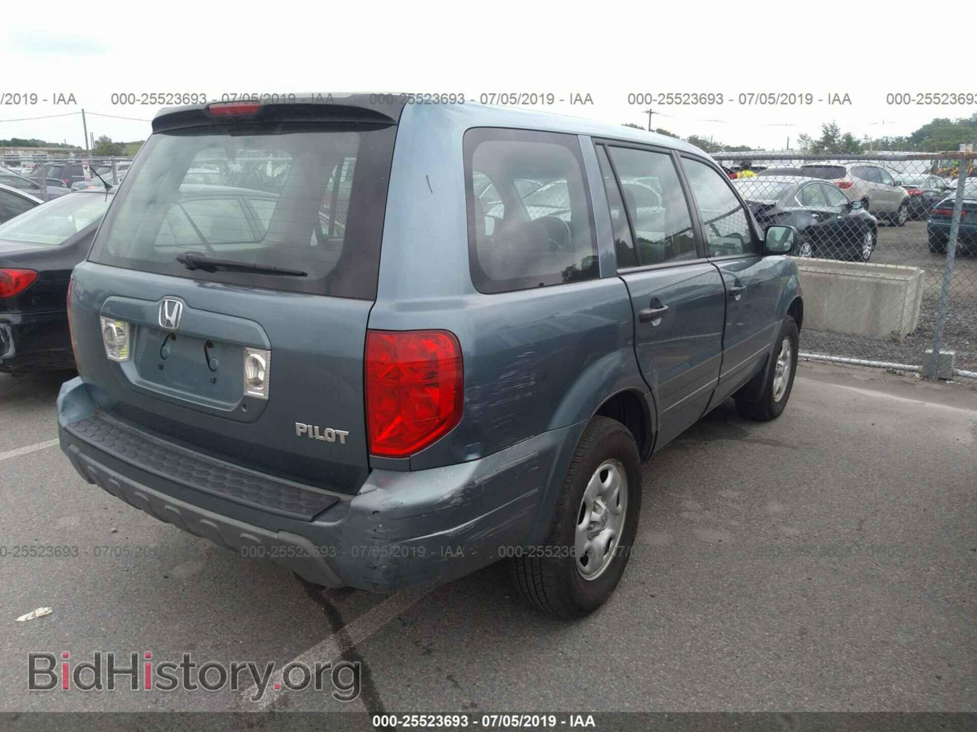 2005 HONDA PILOT - VIN: 2HKYF18145H551238 - Фото 4