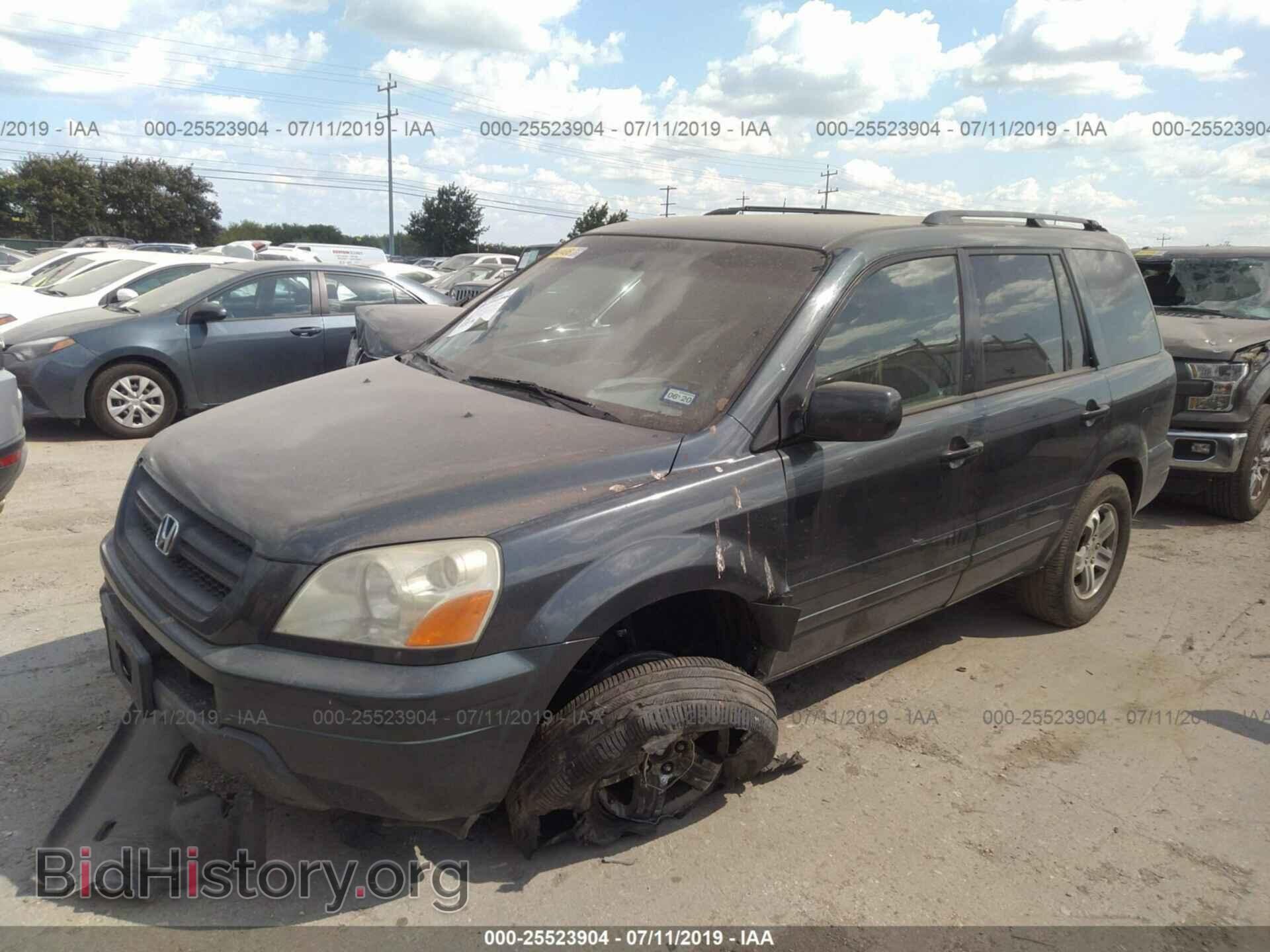 2005 HONDA PILOT - VIN: 5FNYF18475B035691 - Фото 2
