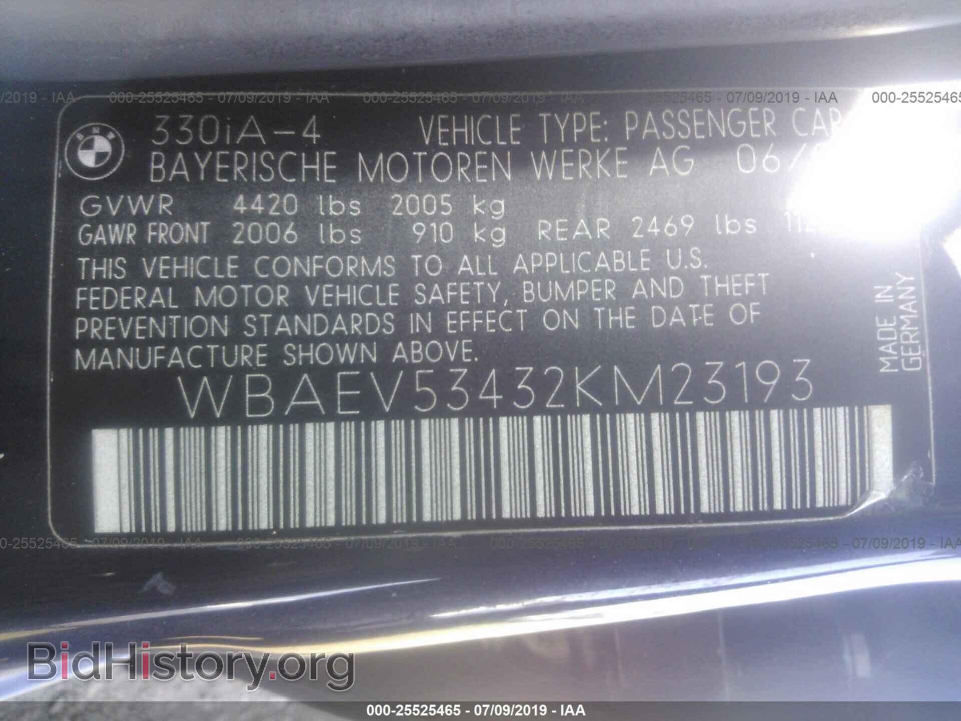 2002 BMW 330 - VIN: WBAEV53432KM23193 - Фото 9