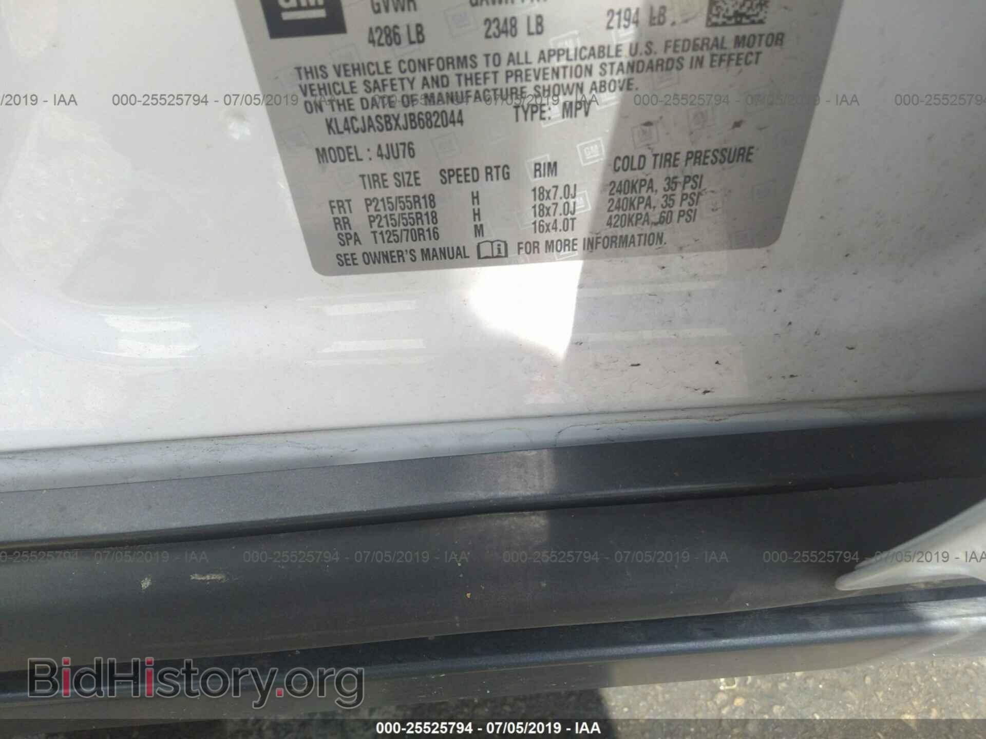 2018 BUICK ENCORE - VIN: KL4CJASBXJB682044 - Photo 9