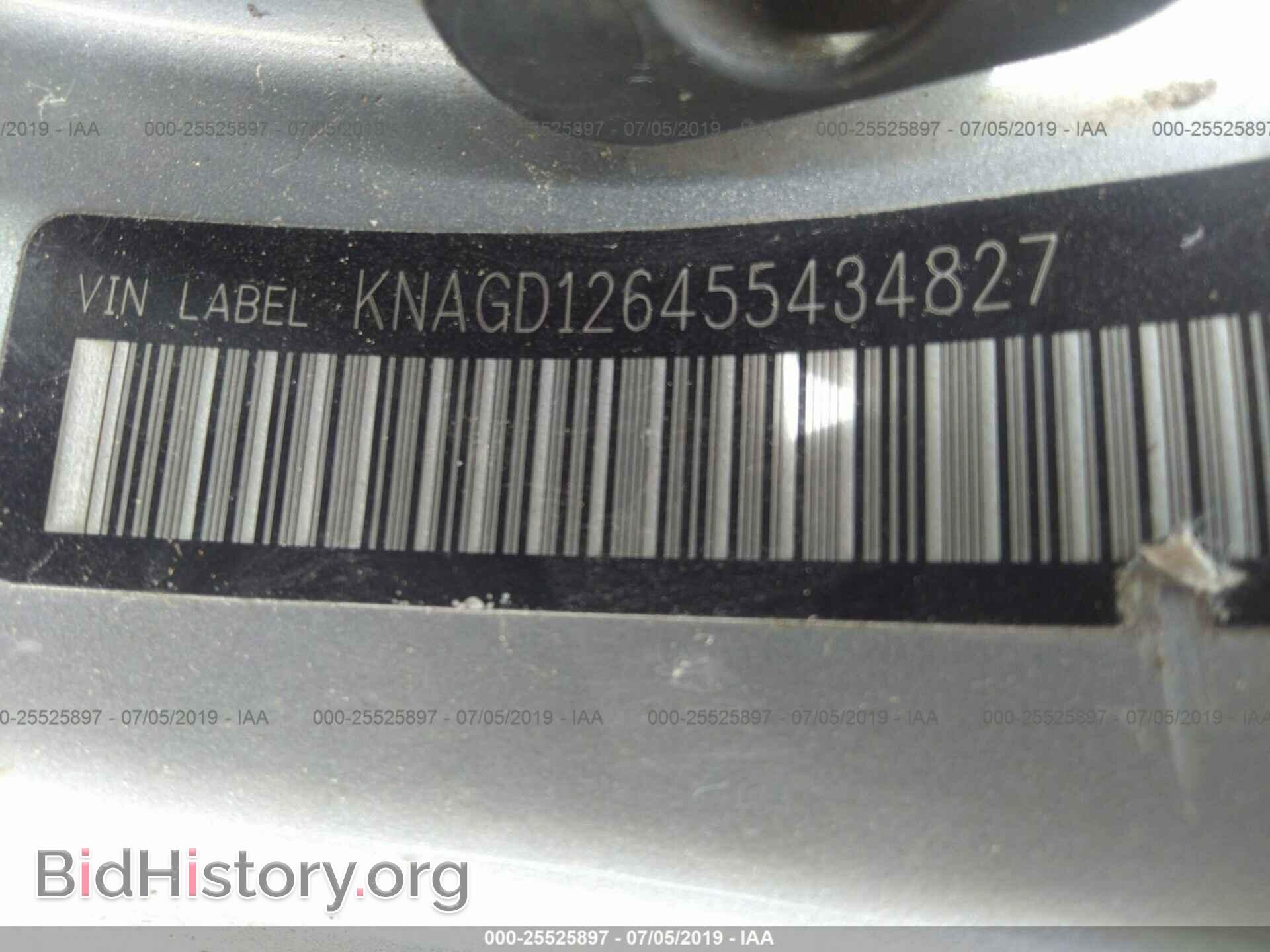 2005 KIA OPTIMA - VIN: KNAGD126455434827 - Фото 9