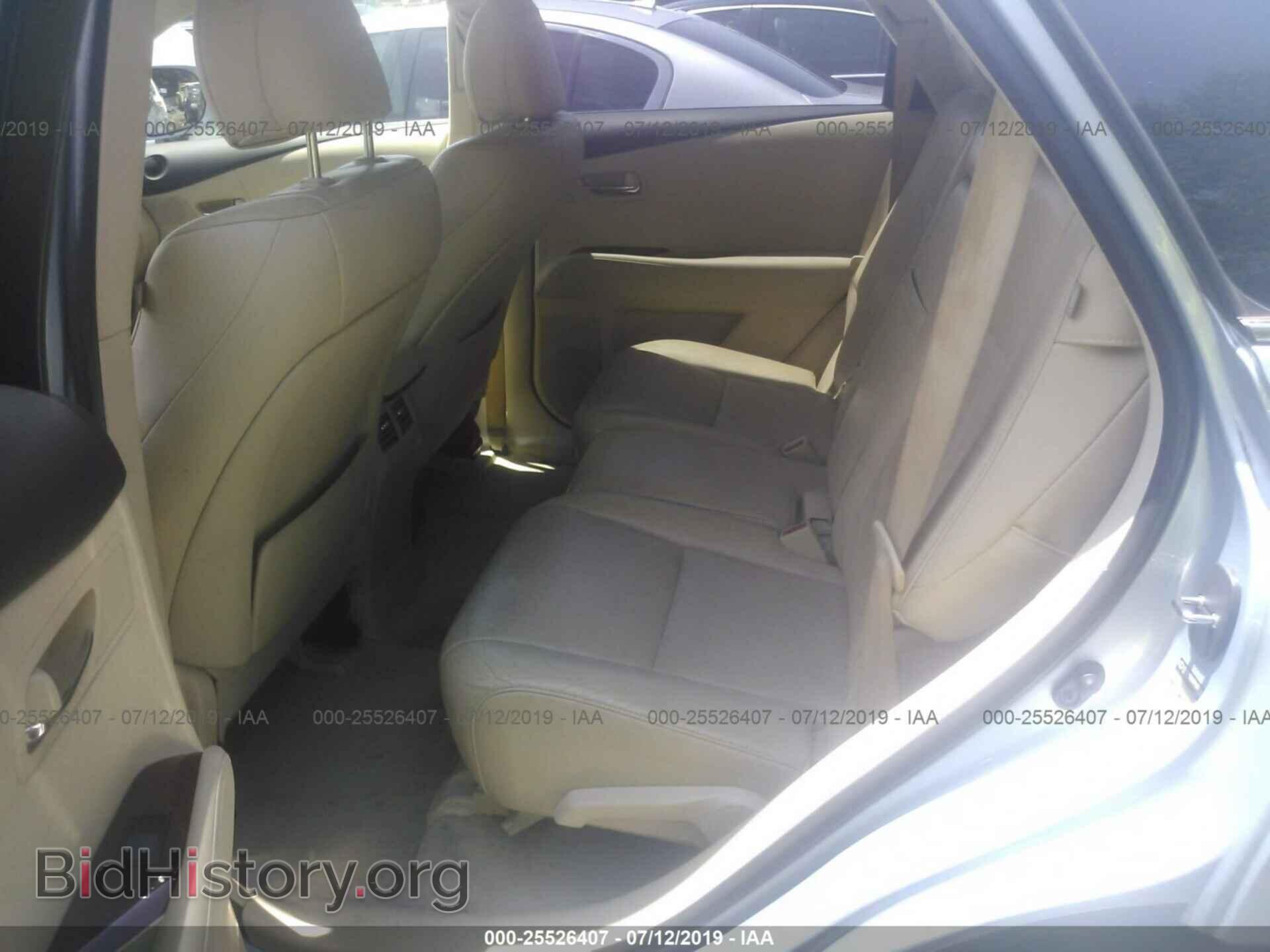 2011 LEXUS RX - VIN: 2T2BK1BAXBC095668 - Фото 8