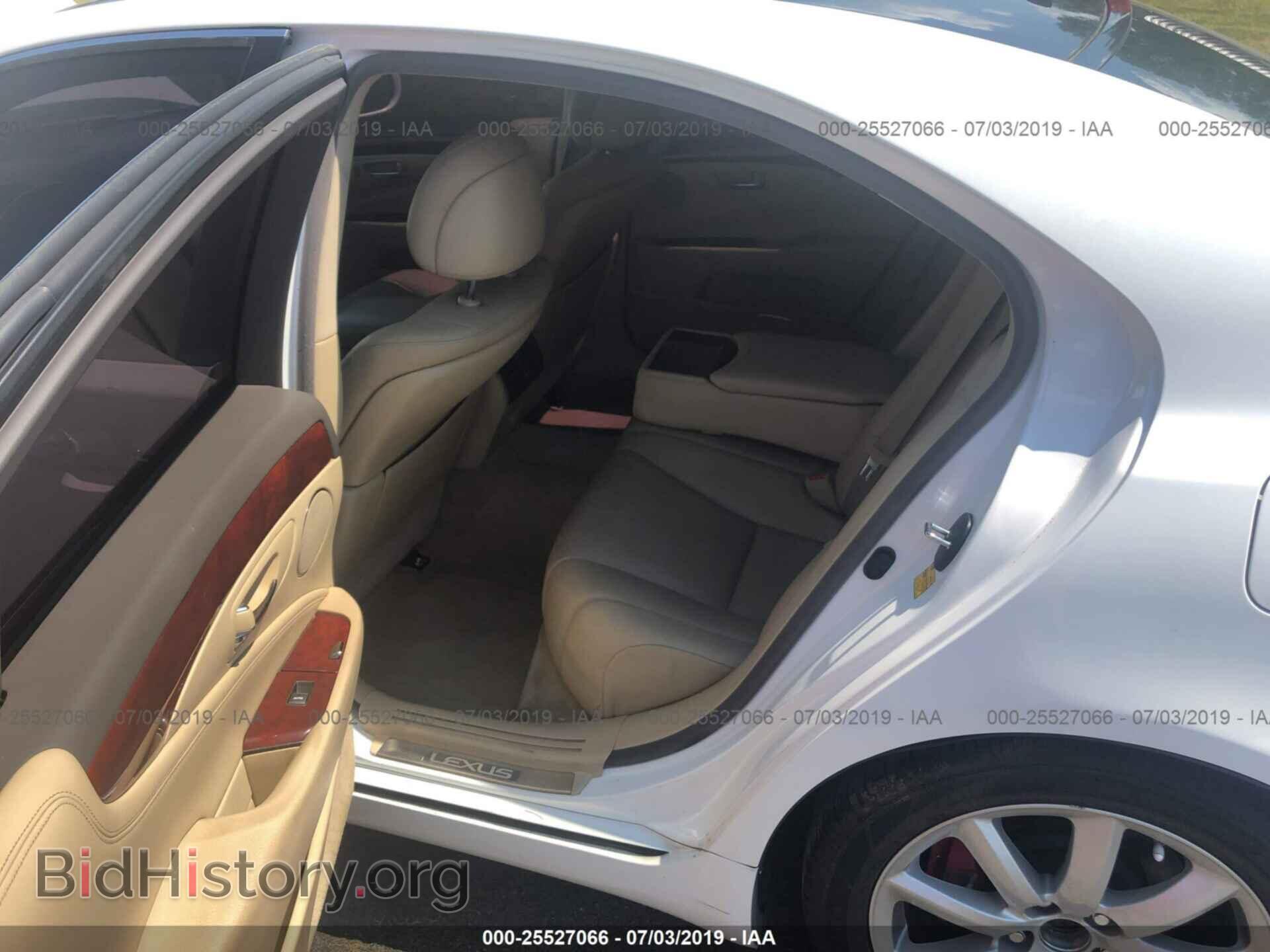 2007 LEXUS LS - VIN: JTHBL46F175045074 - Фото 8