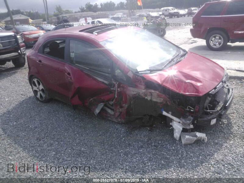 2014 Kia RIO (VIN KNADN5A3XE6356062) — фото 1 из 10, IAAI, повреждение: передняя и задняя часть