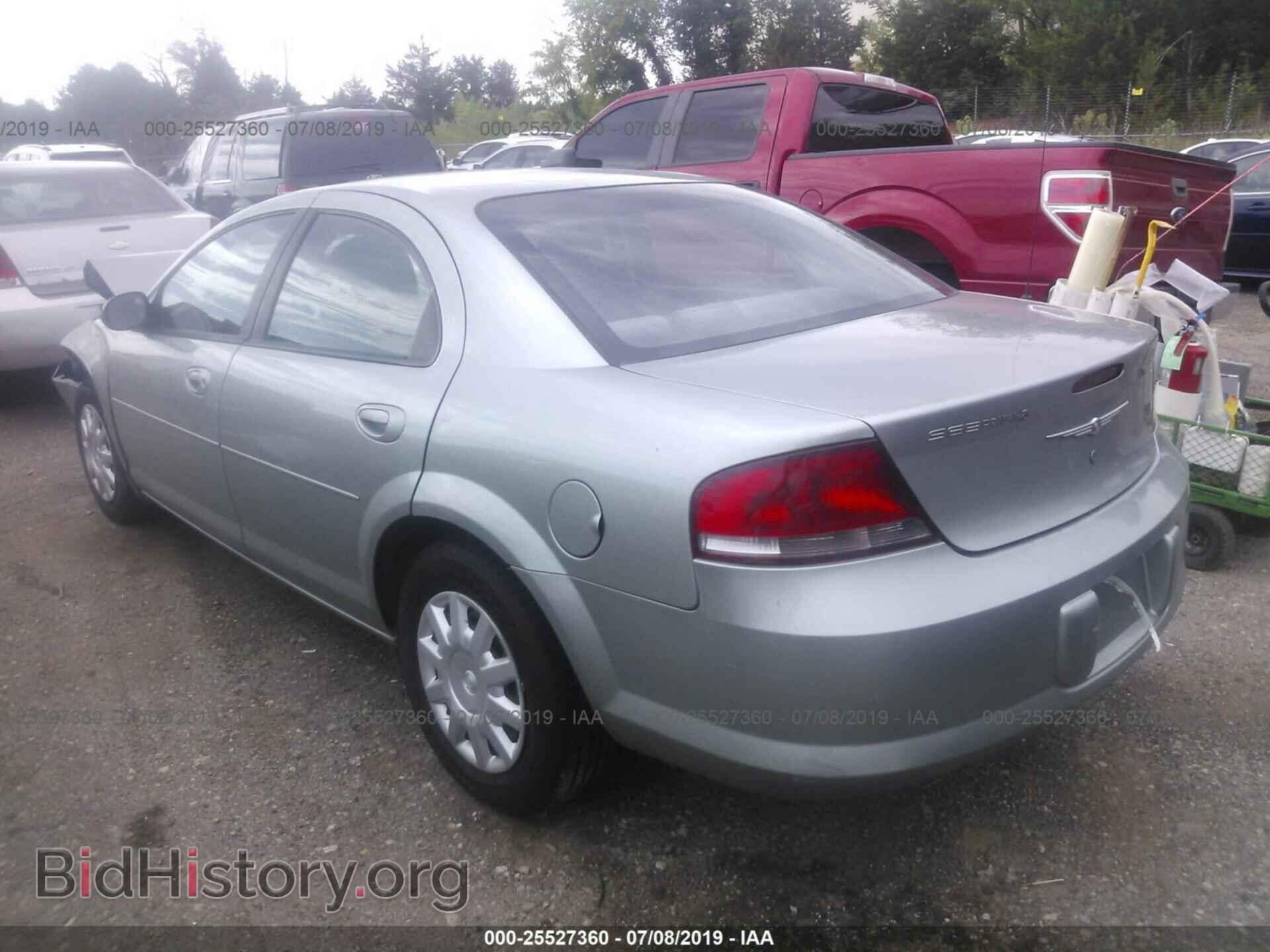 2004 CHRYSLER SEBRING - VIN: 1C3EL46X64N393749 - Фото 3