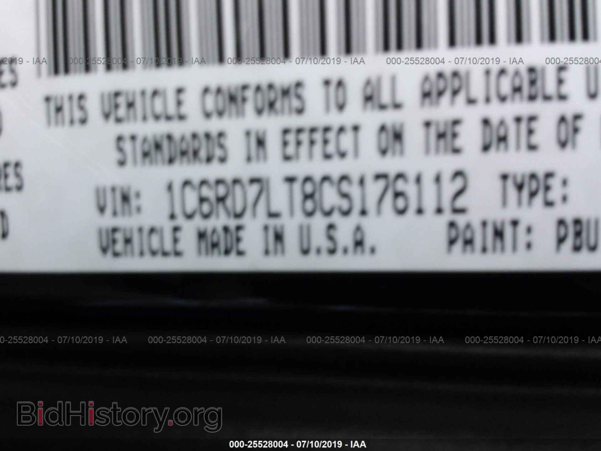 2012 DODGE RAM 1500 - VIN: 1C6RD7LT8CS176112 - Фото 9