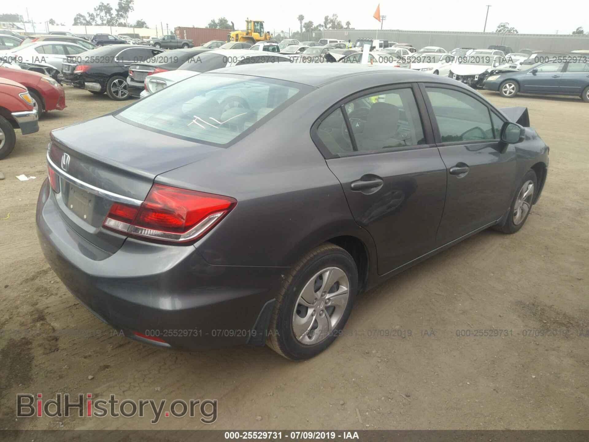 2013 HONDA CIVIC - VIN: 19XFB2F56DE252643 - Фото 4