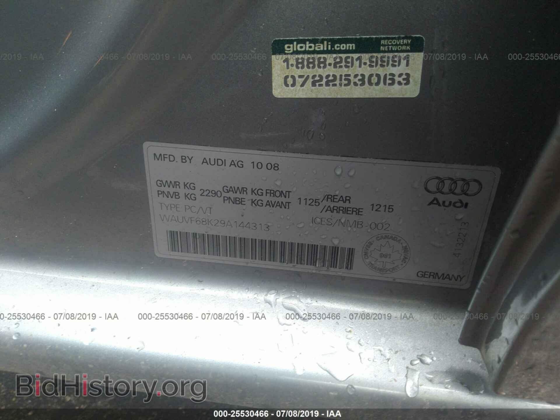 2009 AUDI A4 - VIN: WAUVF68K29A144313 - Фото 9