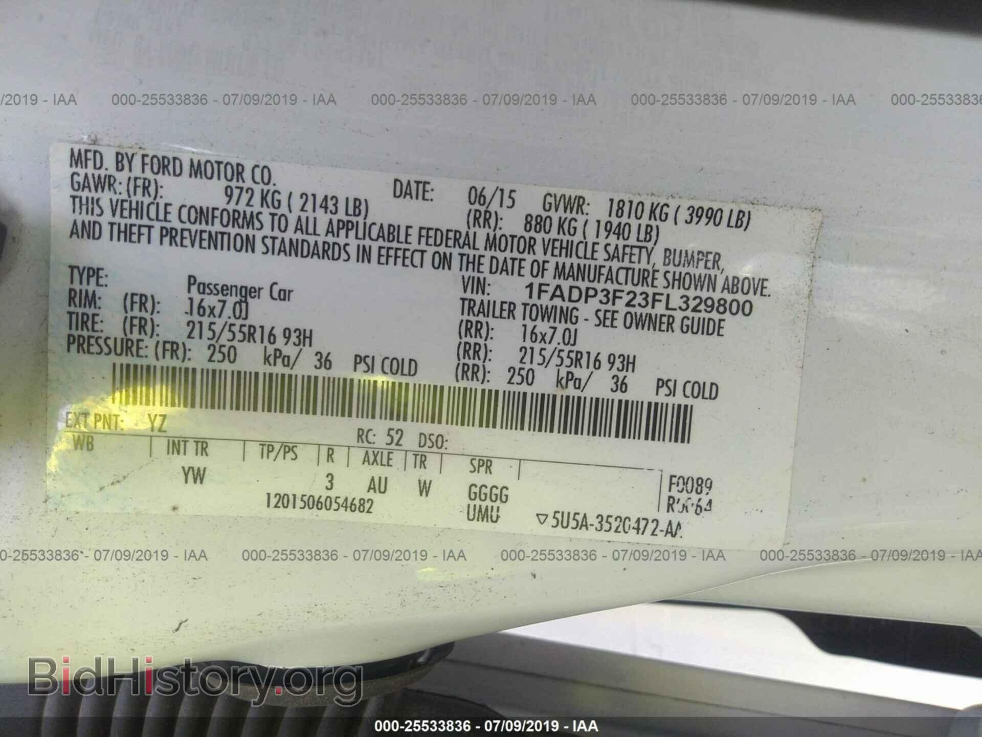 2015 FORD FOCUS - VIN: 1FADP3F23FL329800 - Photo 9