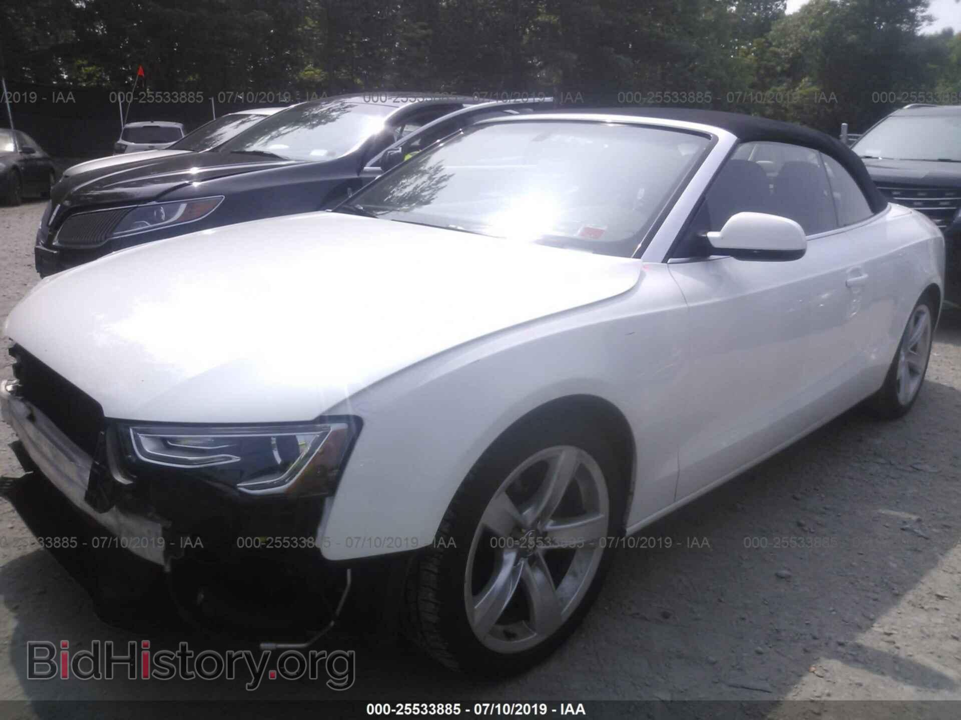 2013 AUDI A5 - VIN: WAULFAFH7DN006253 - Фото 2