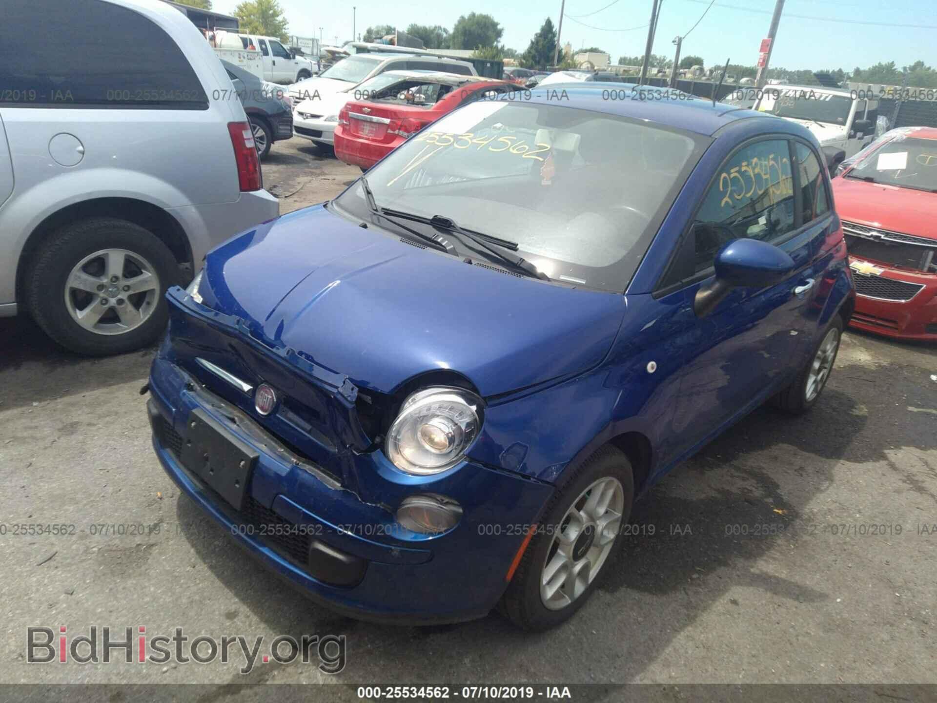 2013 FIAT 500 - VIN: 3C3CFFAR0DT526296 - Фото 2