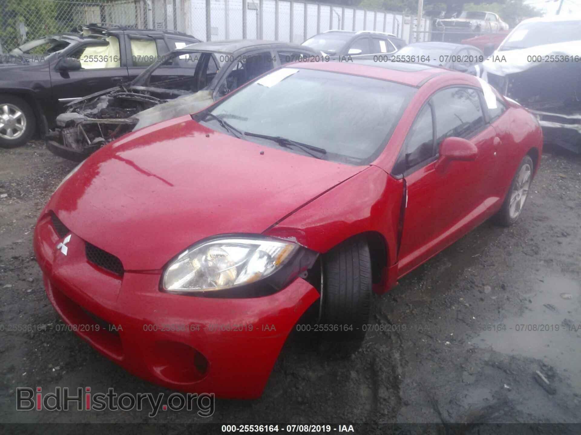 2006 MITSUBISHI ECLIPSE - VIN: 4A3AK34T86E006447 - Фото 2