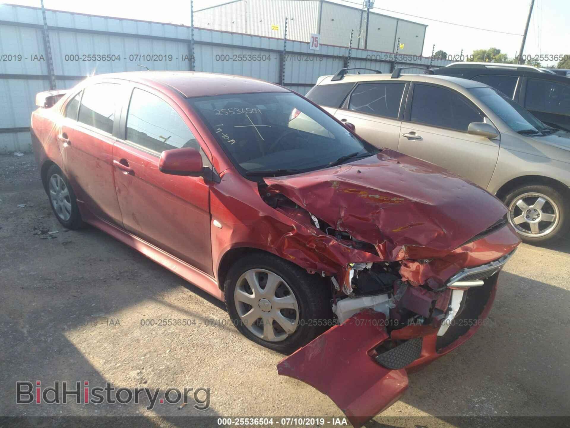 Photo JA32U2FU5CU011168 - MITSUBISHI LANCER 2012