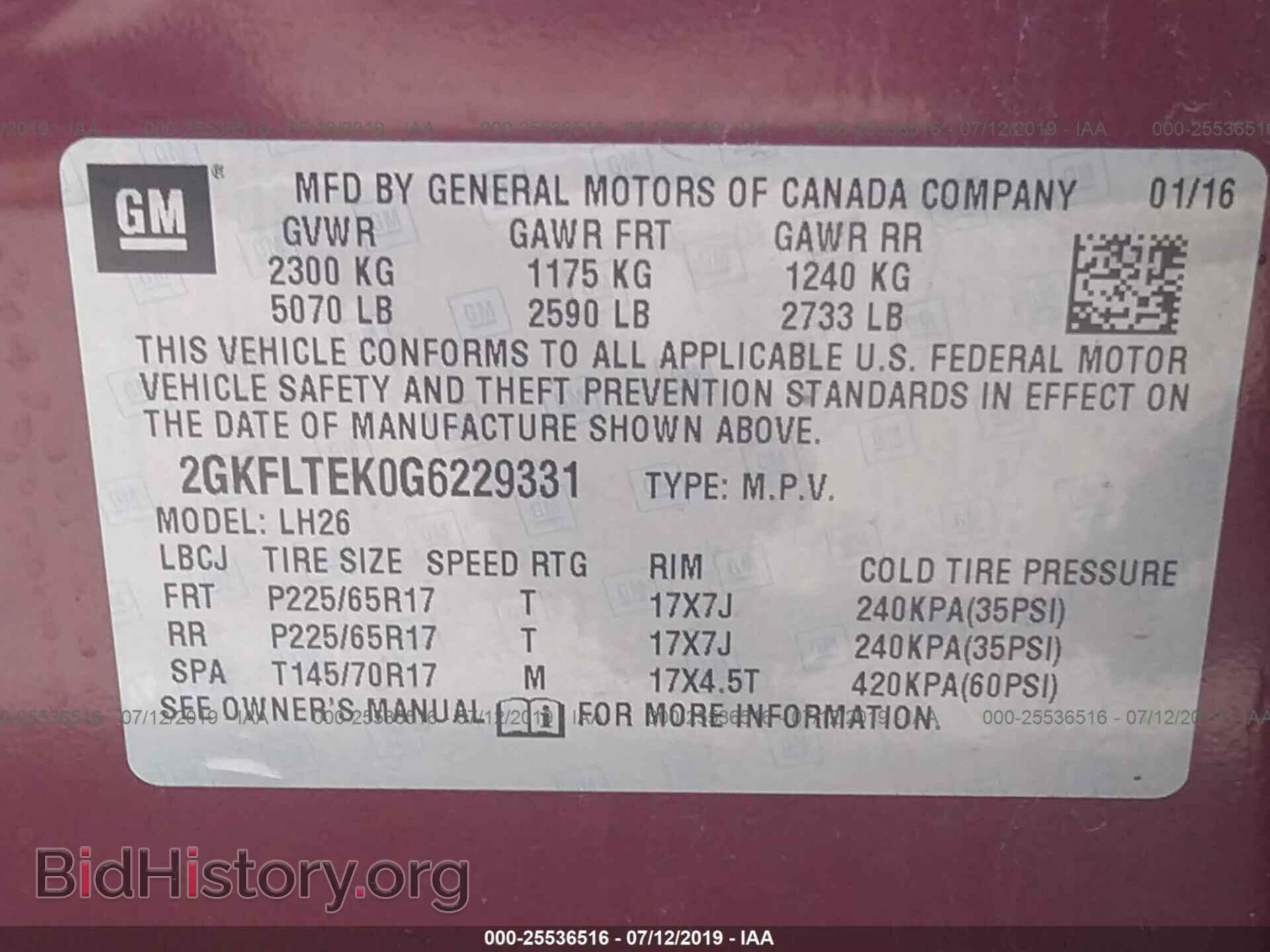 2016 GMC TERRAIN - VIN: 2GKFLTEK0G6229331 - Photo 9