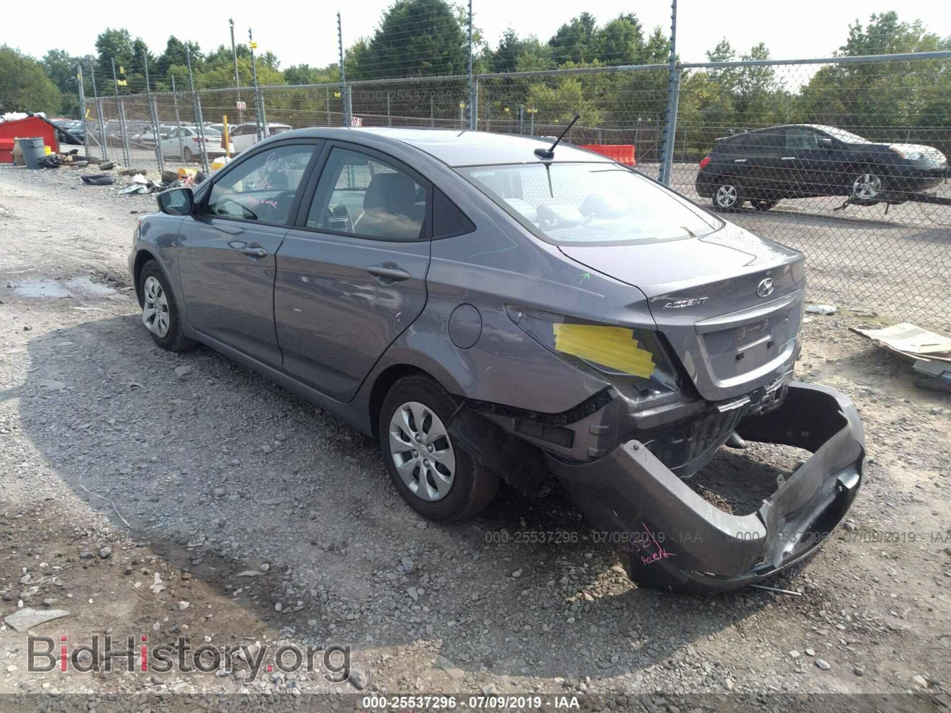 2016 HYUNDAI ACCENT - VIN: KMHCT4AE3GU015824 - Фото 3