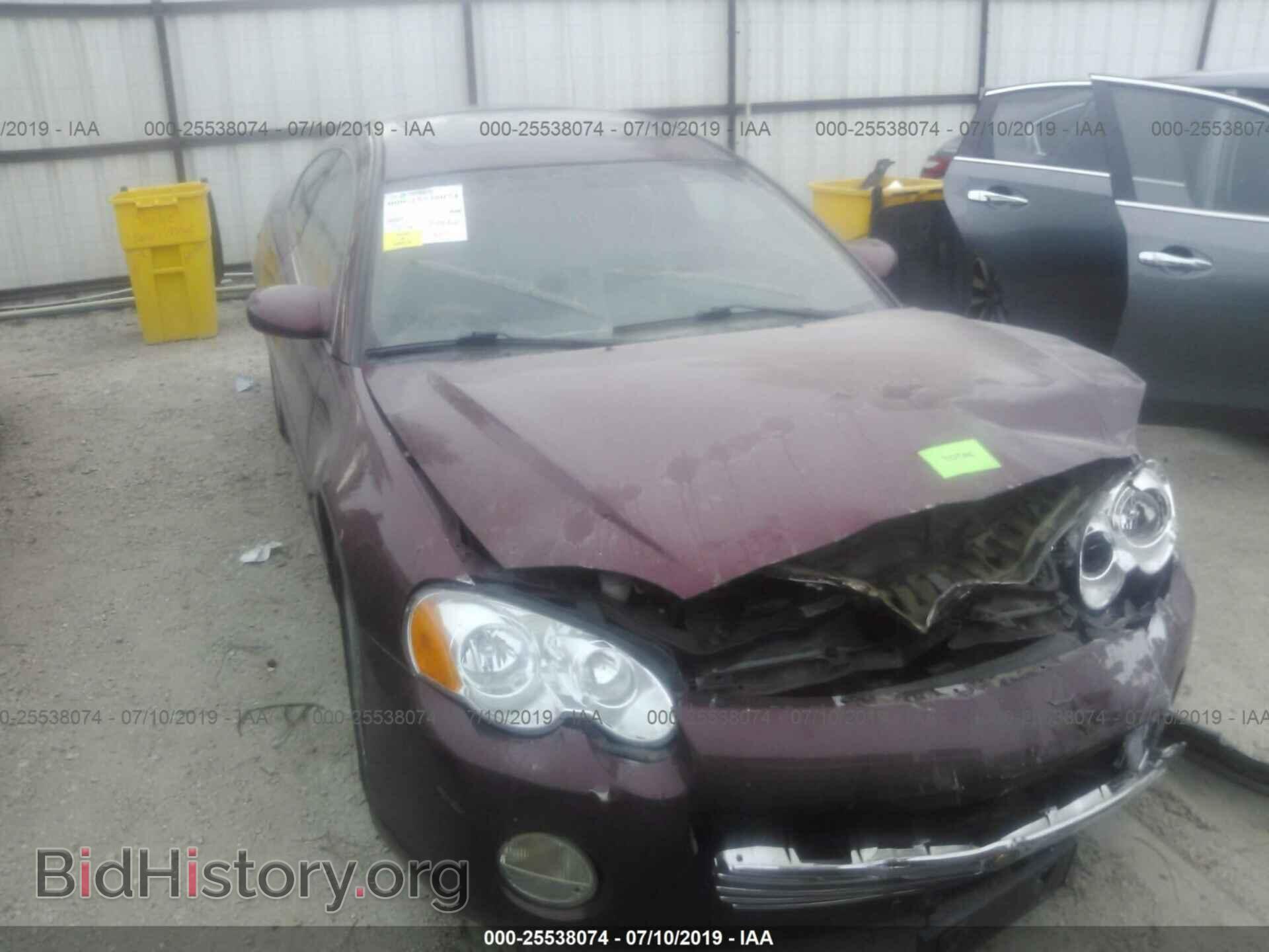 Photo 4C3AG52H83E054687 - CHRYSLER SEBRING 2003