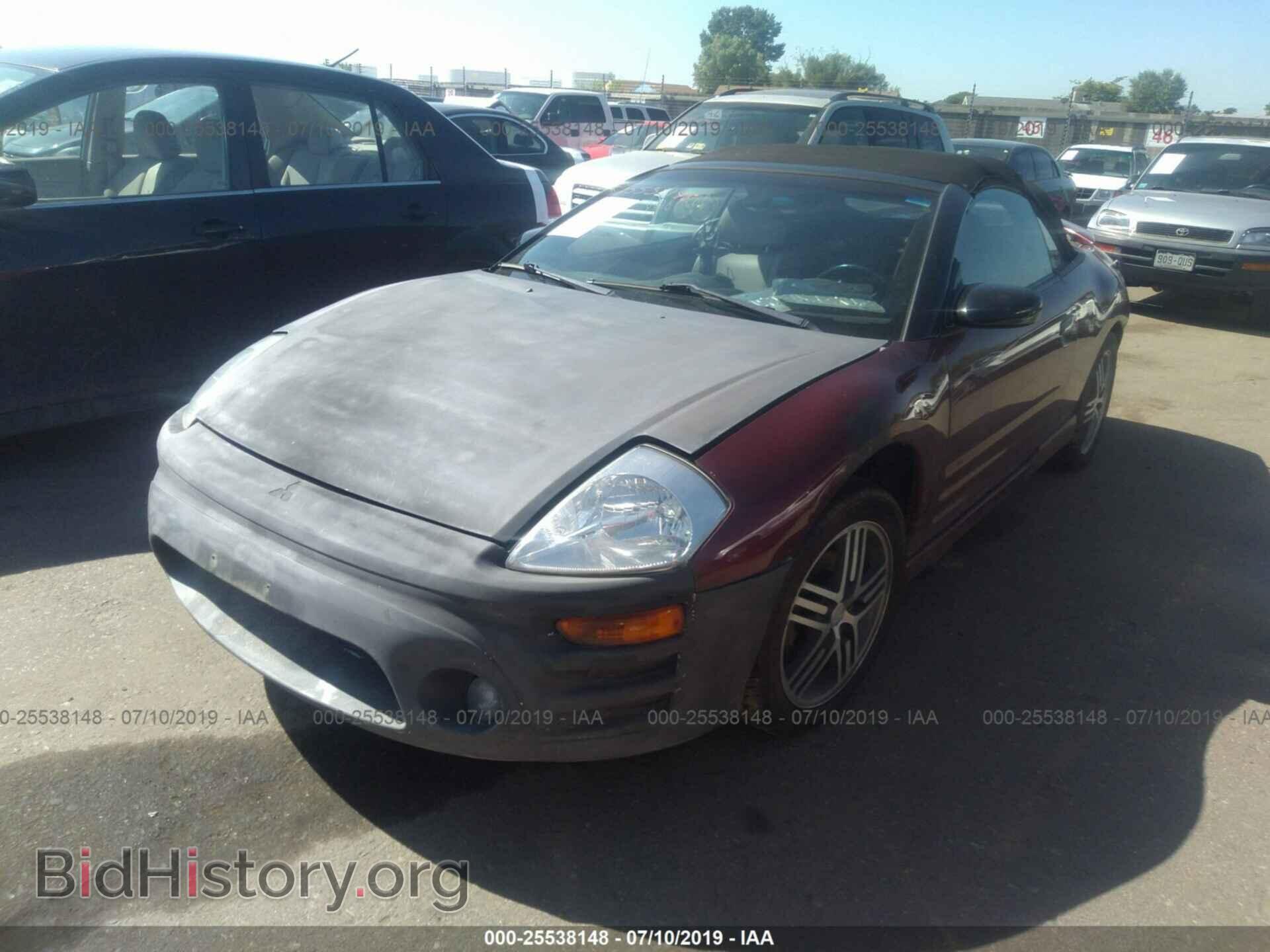 2003 MITSUBISHI ECLIPSE - VIN: 4A3AE75H83E052865 - Фото 2