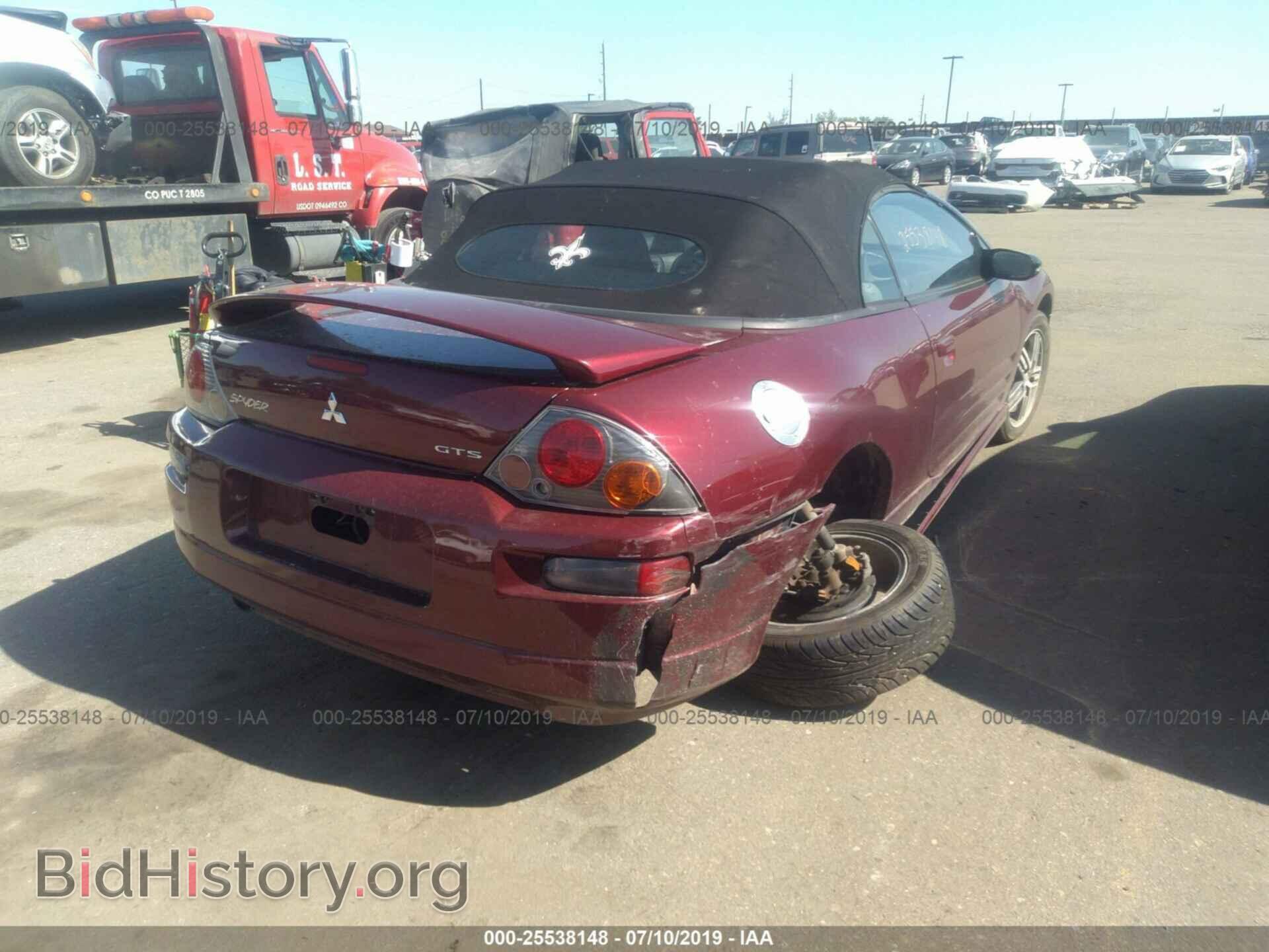 2003 MITSUBISHI ECLIPSE - VIN: 4A3AE75H83E052865 - Фото 4