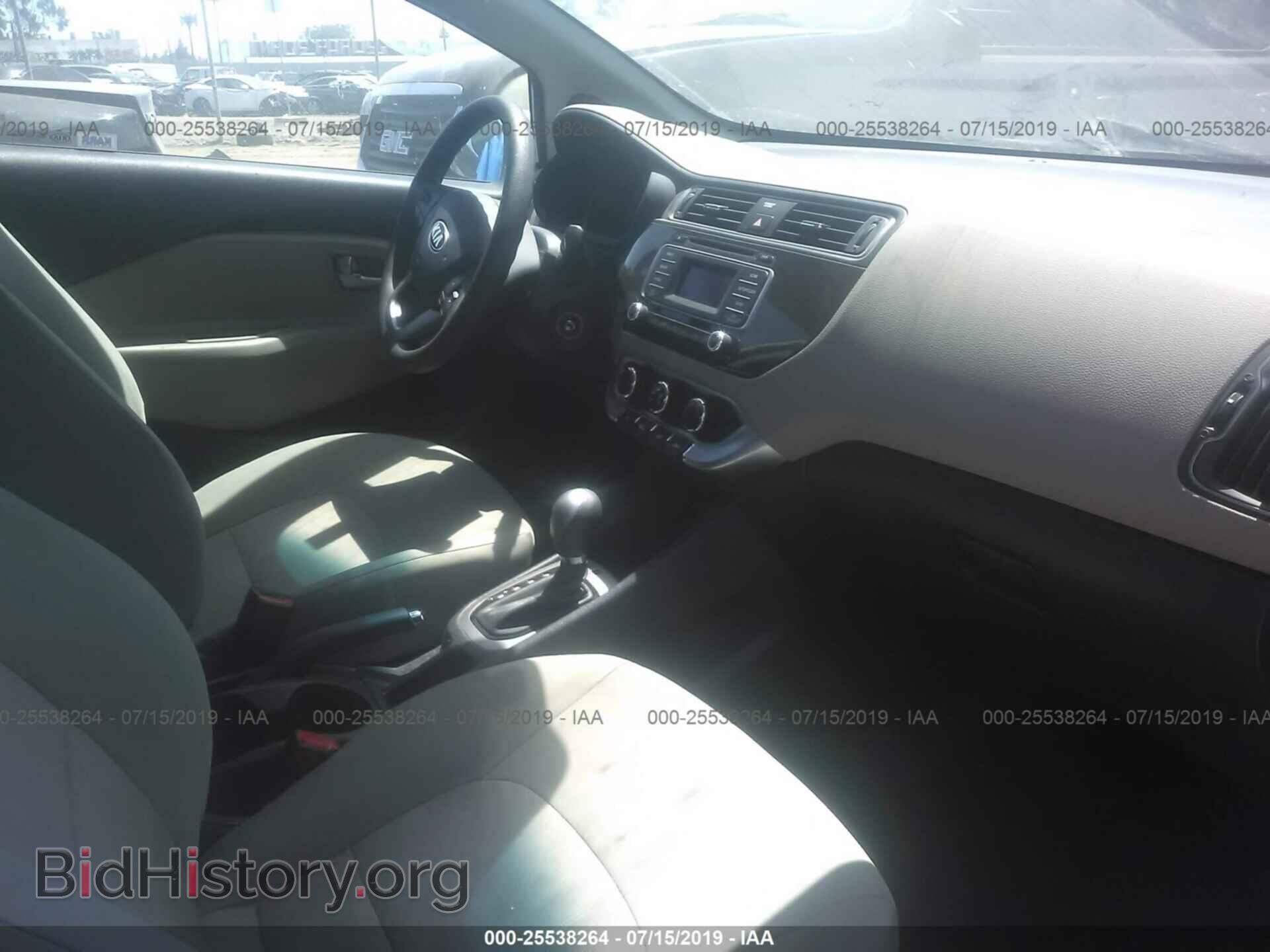 2016 KIA RIO - VIN: KNADM5A37G6621610 - Фото 5