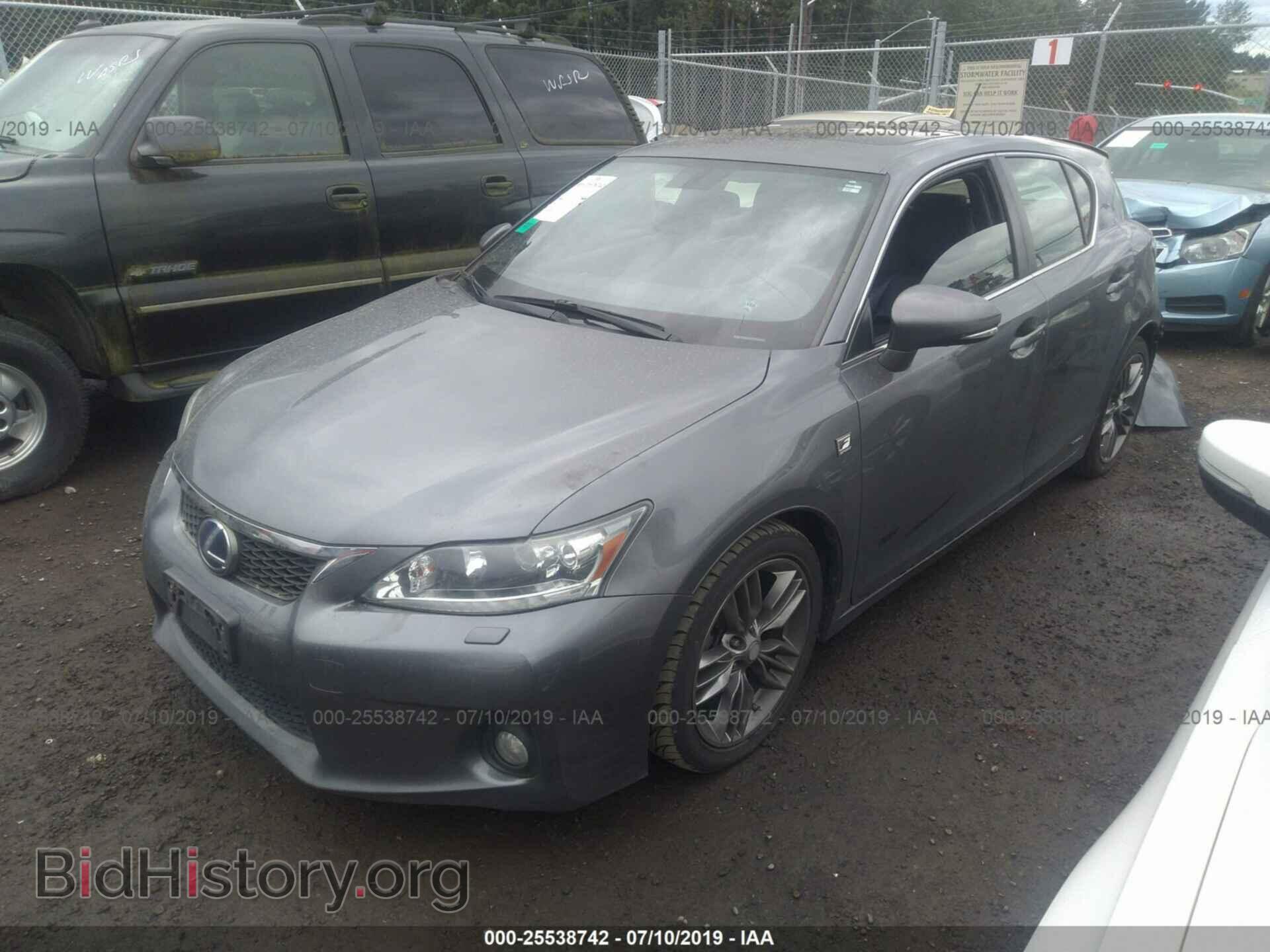 2012 LEXUS CT - VIN: JTHKD5BH1C2079005 - Photo 2