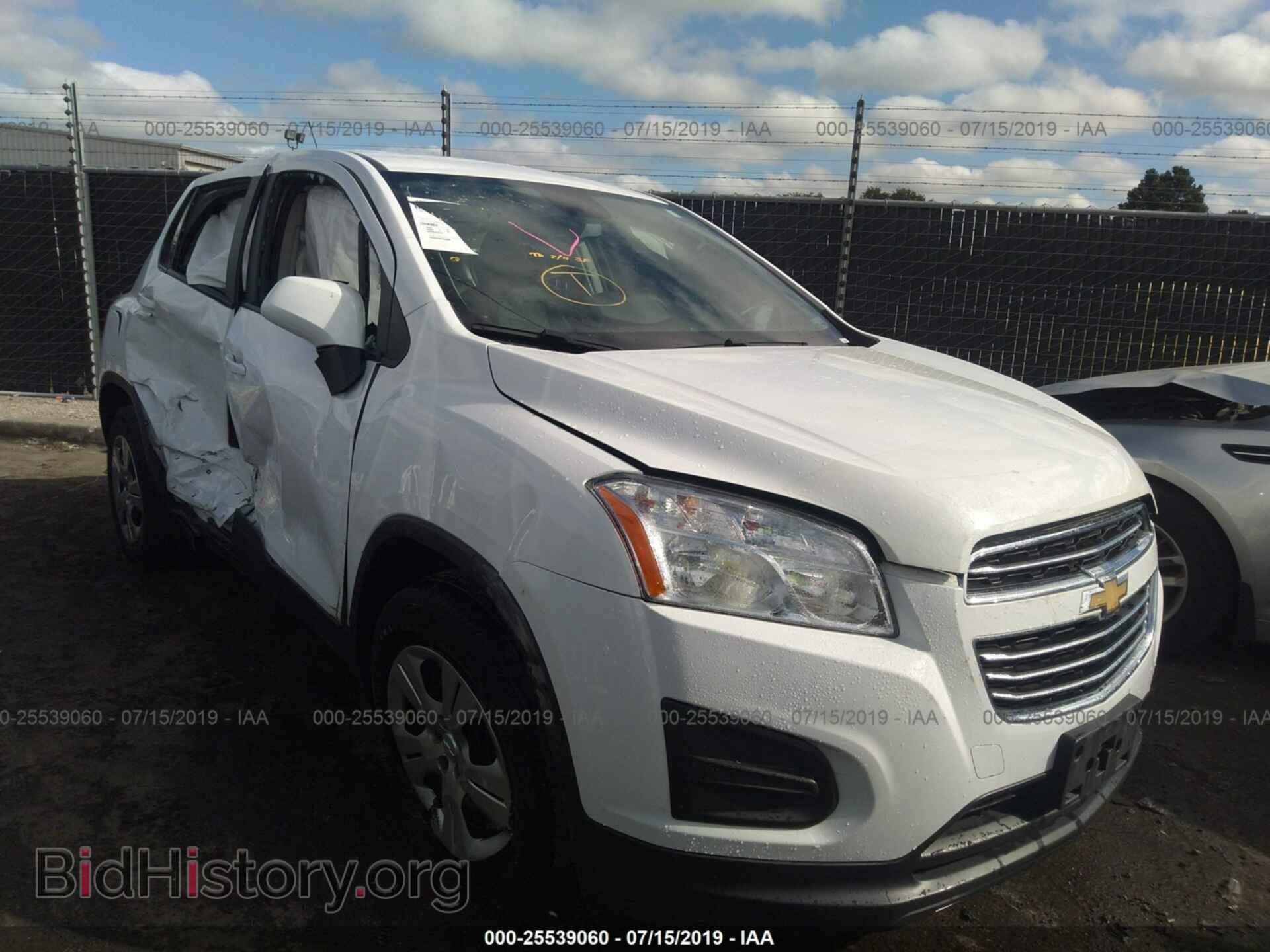 Фотография 3GNCJKSB7FL256403 - CHEVROLET TRAX 2015