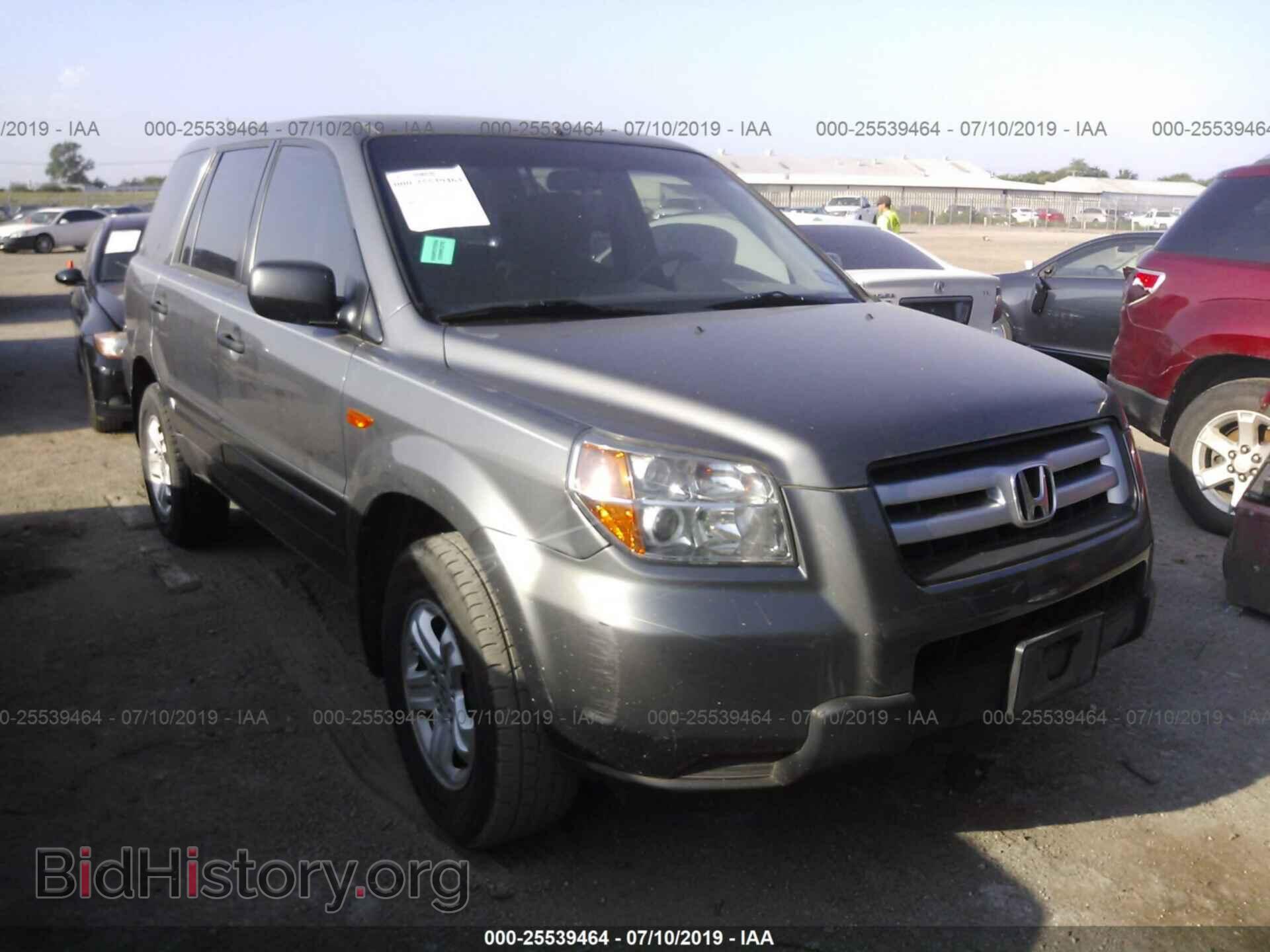 Фотография 5FNYF28117B025799 - HONDA PILOT 2007