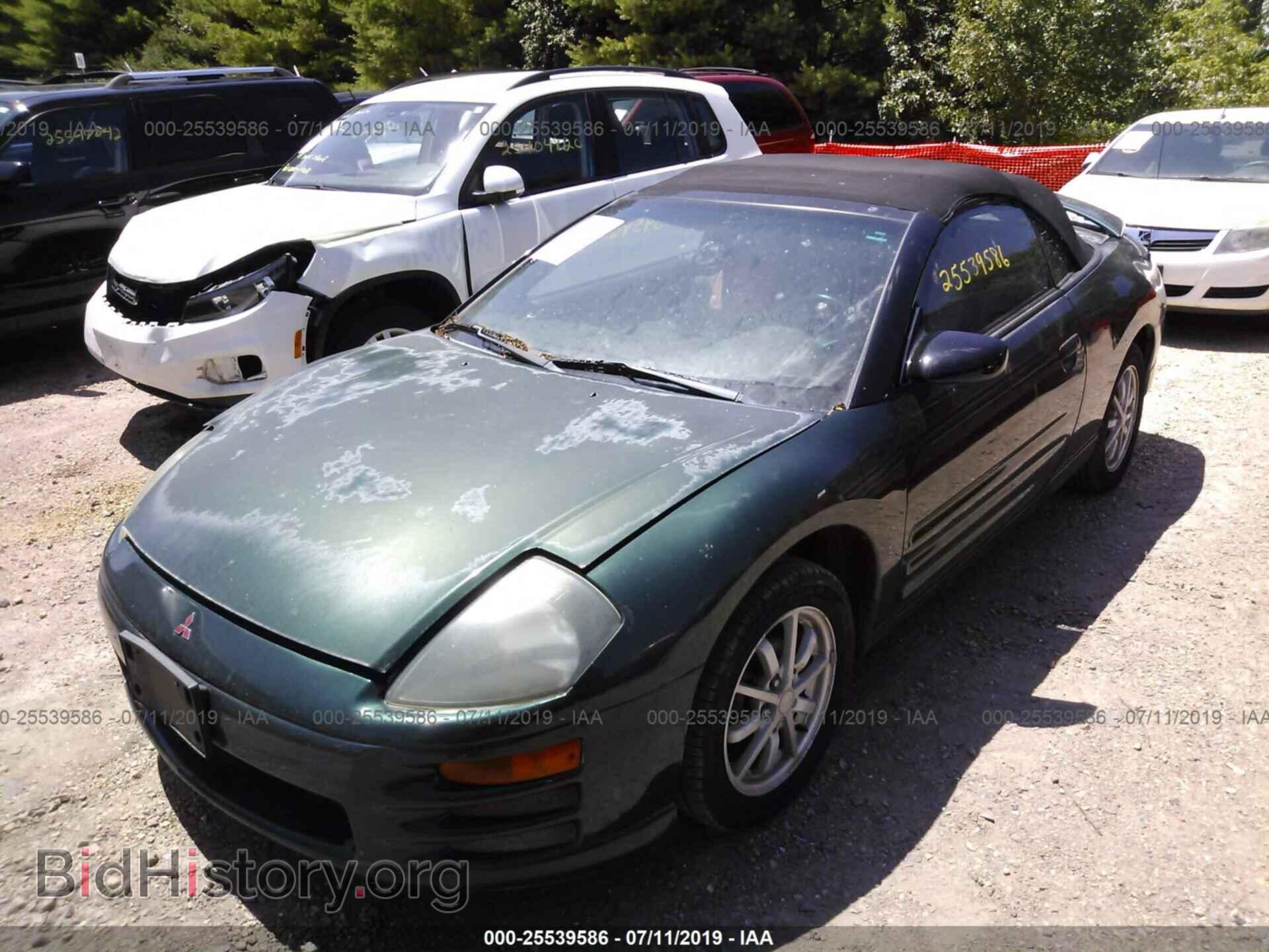 2001 MITSUBISHI ECLIPSE - VIN: 4A3AE45G11E079828 - Фото 2