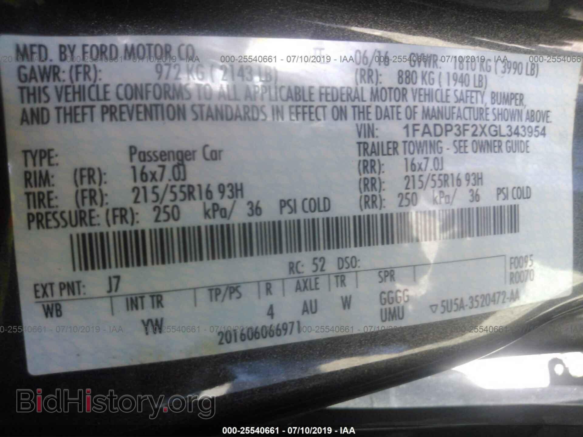 2016 FORD FOCUS - VIN: 1FADP3F2XGL343954 - Photo 9