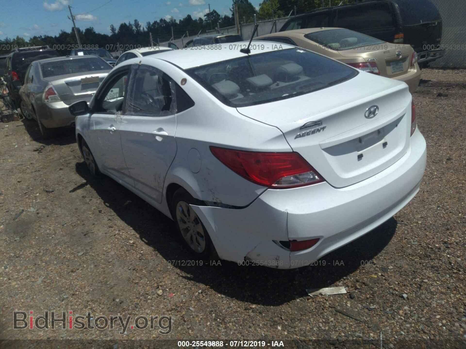 2016 HYUNDAI ACCENT - VIN: KMHCT4AE9GU057155 - Фото 3