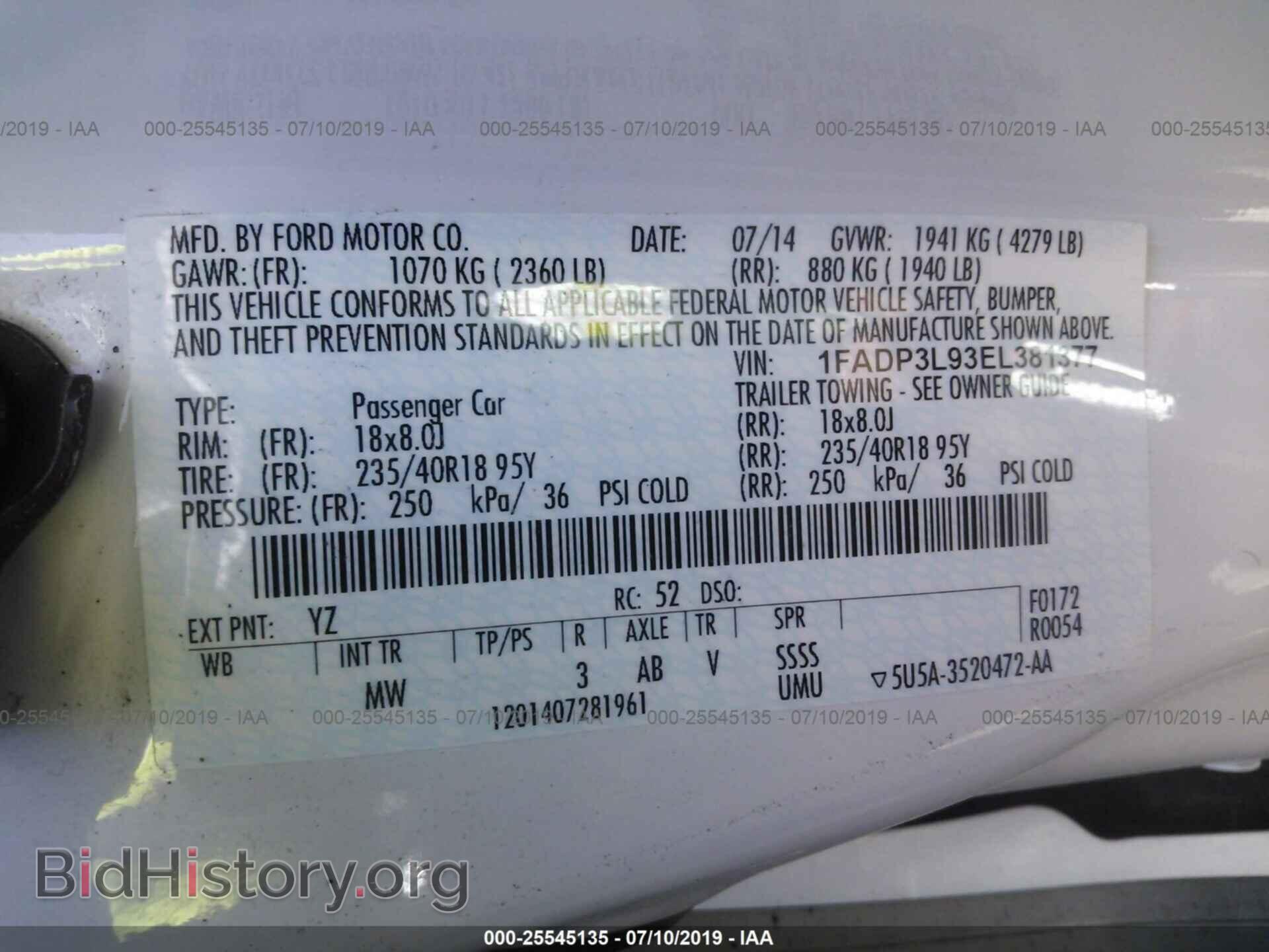 2014 FORD FOCUS - VIN: 1FADP3L93EL381377 - Photo 9