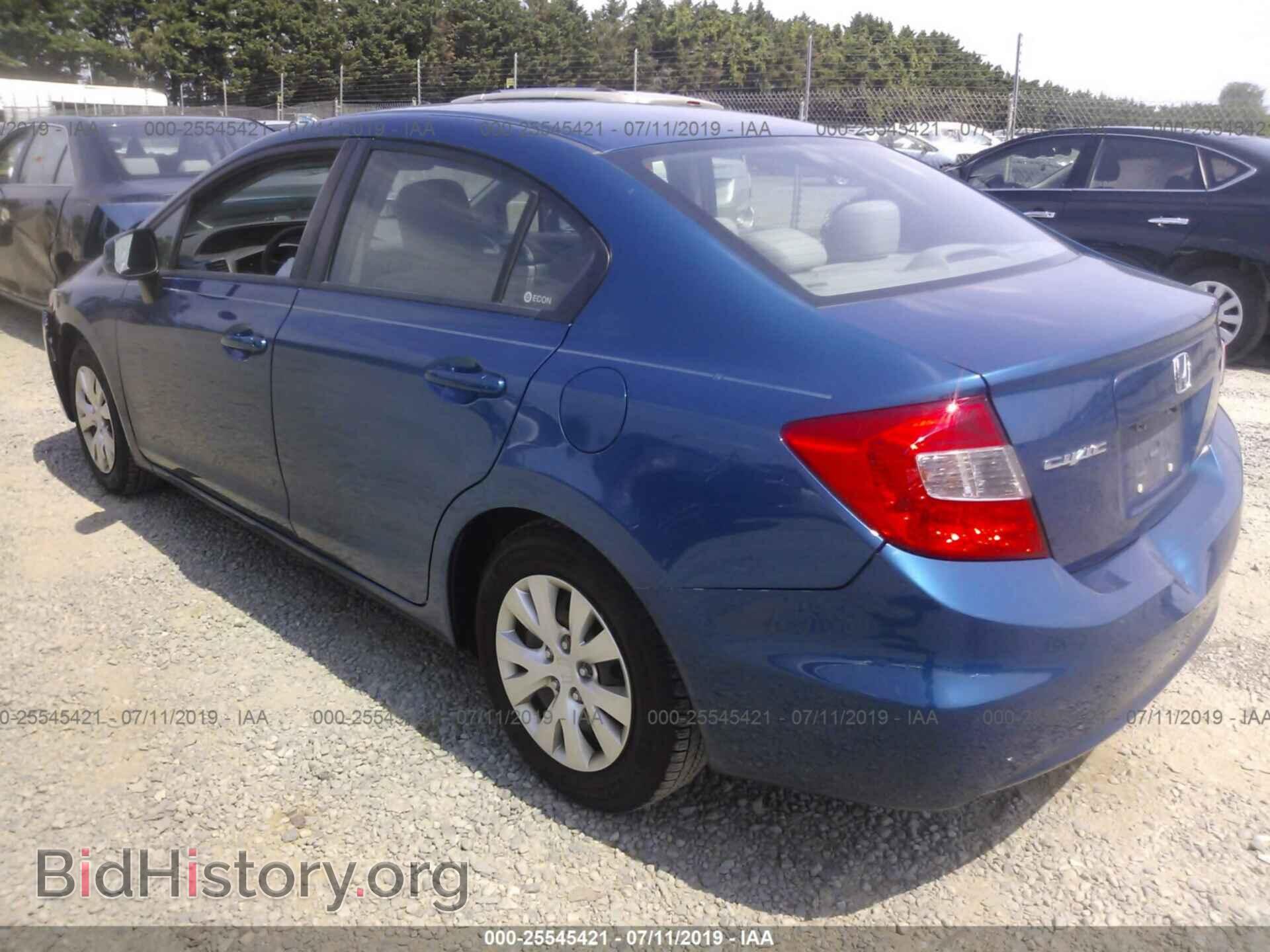 2012 HONDA CIVIC - VIN: 2HGFB2F54CH509514 - Фото 3