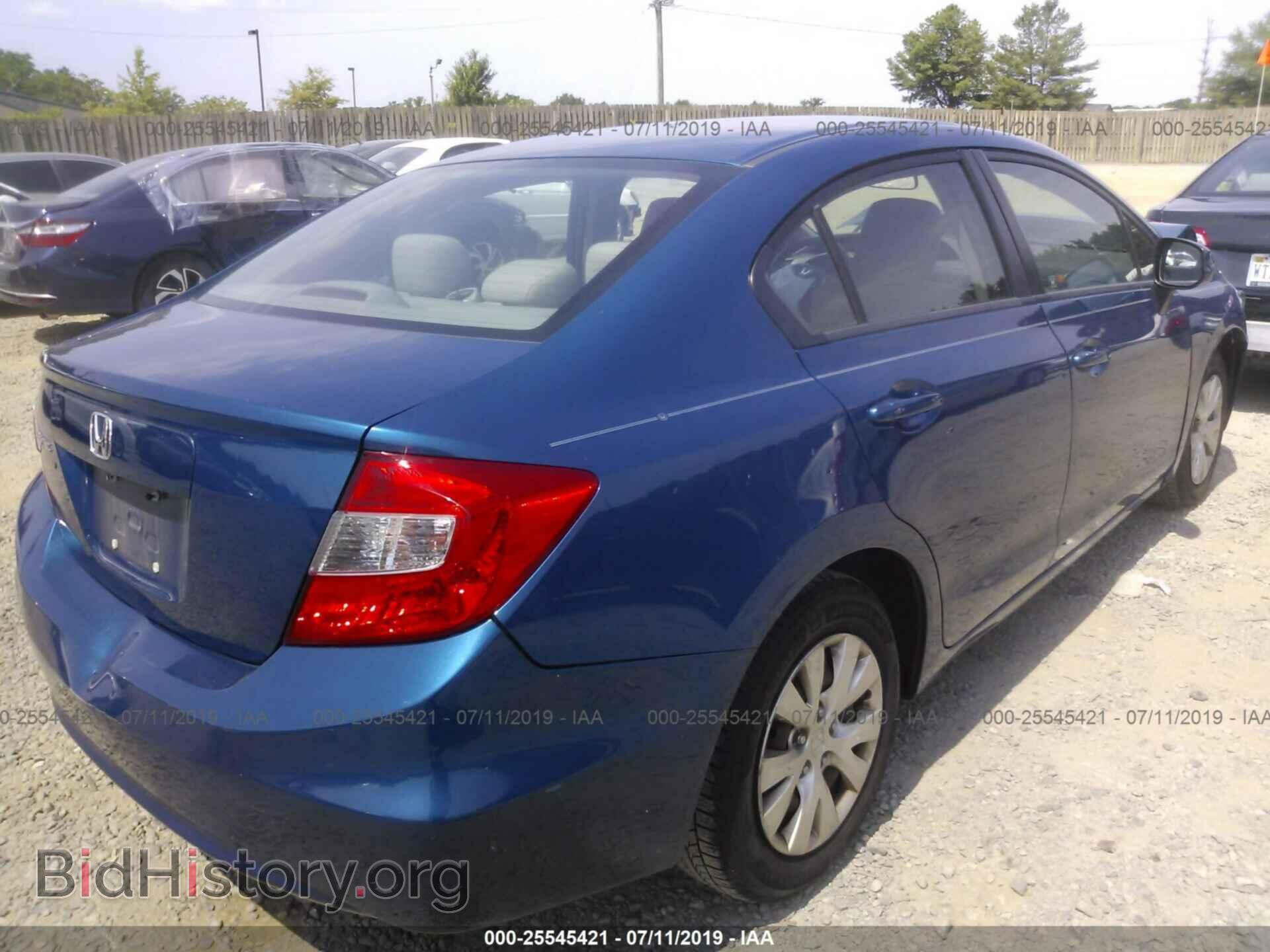 2012 HONDA CIVIC - VIN: 2HGFB2F54CH509514 - Фото 4
