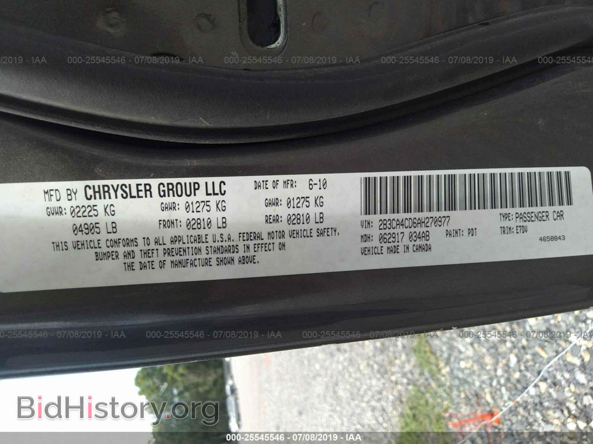 2010 DODGE CHARGER - VIN: 2B3CA4CD6AH270977 - Photo 9