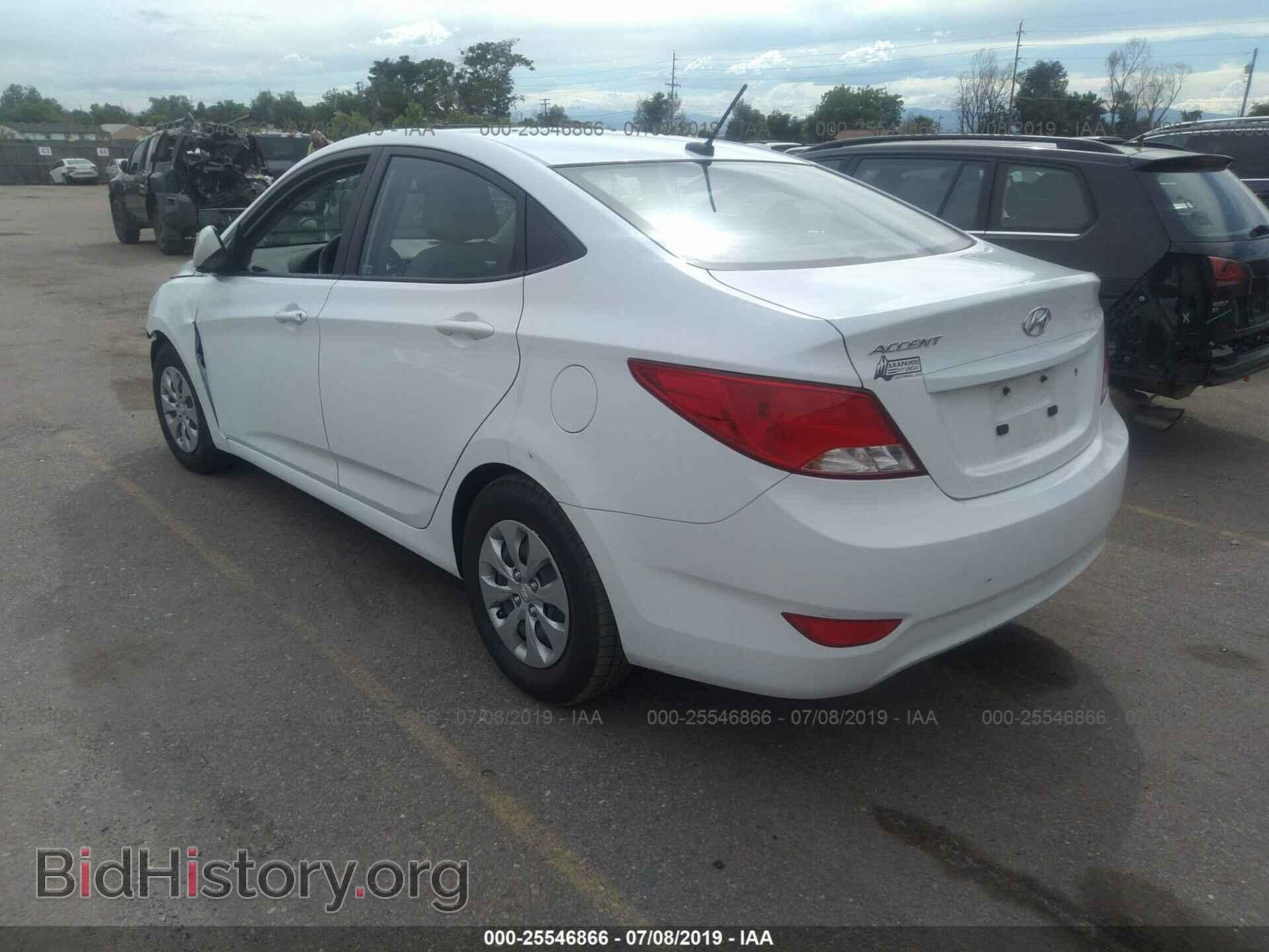 2016 HYUNDAI ACCENT - VIN: KMHCT4AE1GU161719 - Фото 3