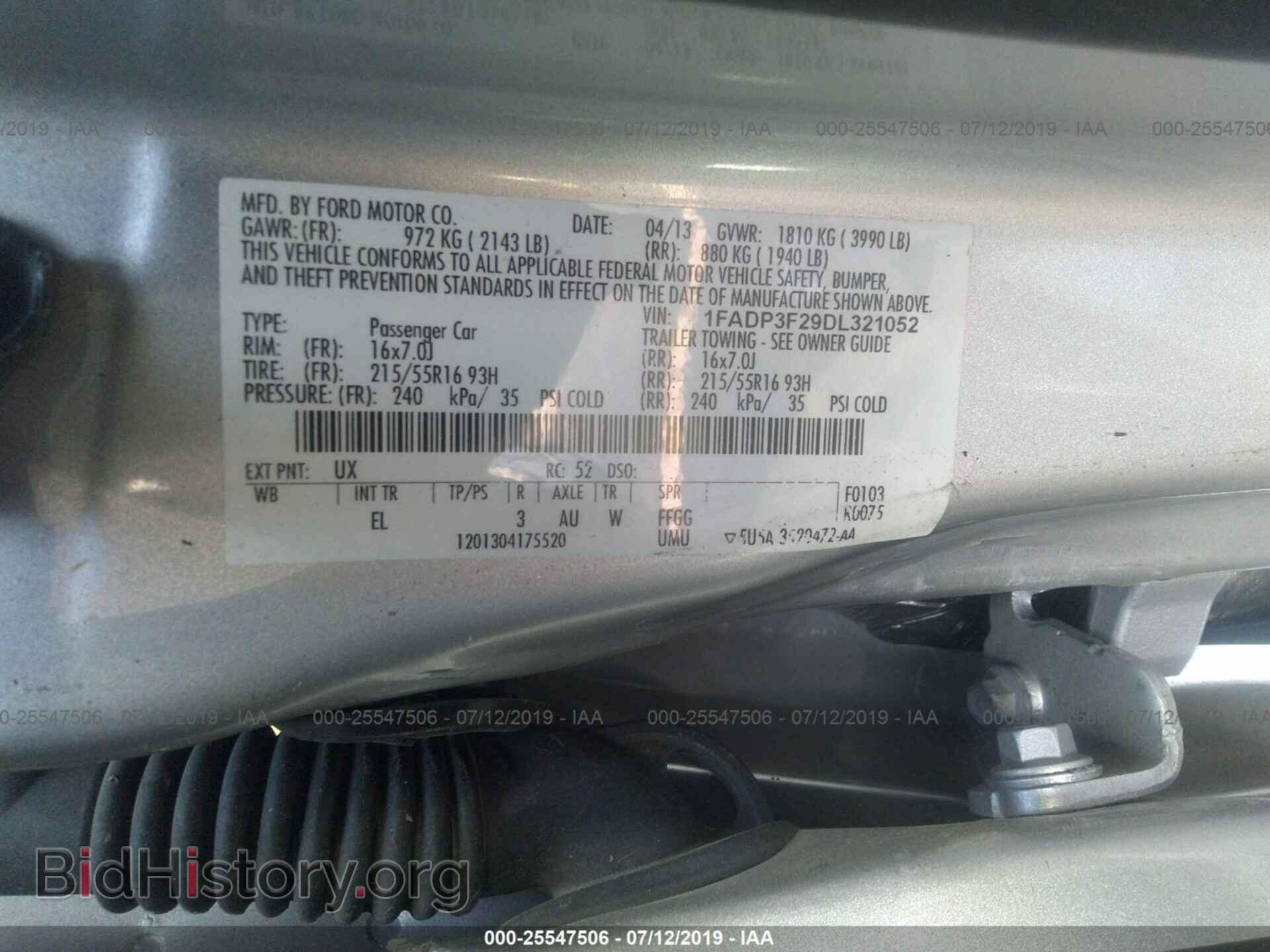 2013 FORD FOCUS - VIN: 1FADP3F29DL321052 - Photo 9