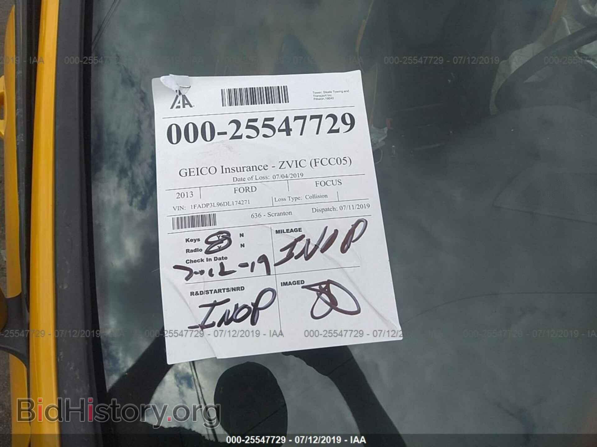 2013 FORD FOCUS - VIN: 1FADP3L96DL174271 - Photo 7
