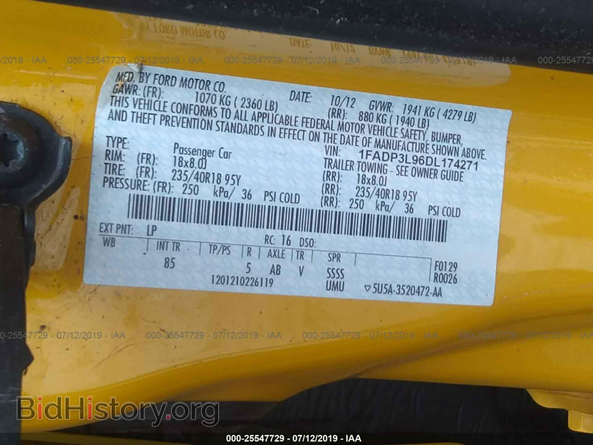 2013 FORD FOCUS - VIN: 1FADP3L96DL174271 - Photo 9