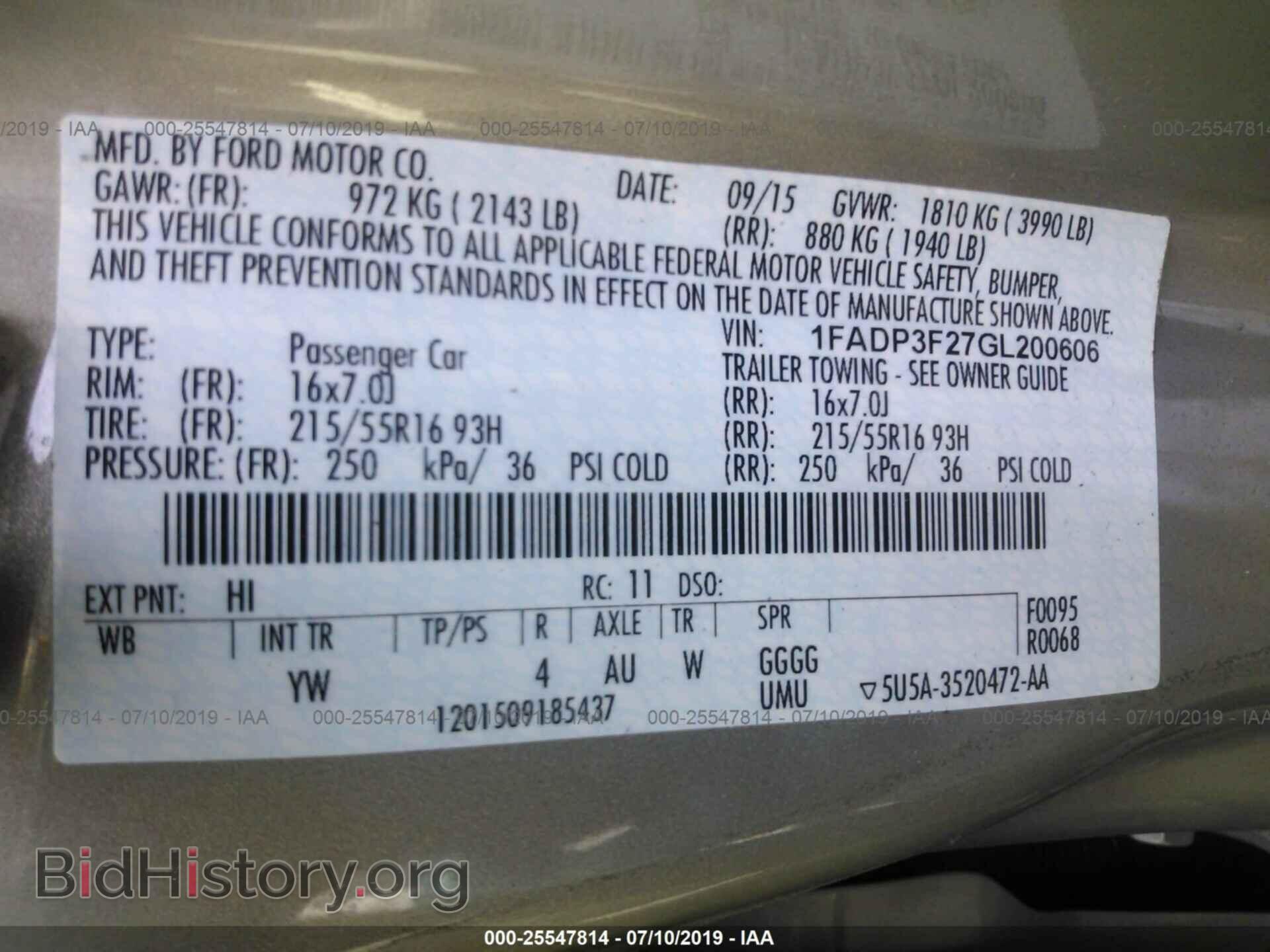 2016 FORD FOCUS - VIN: 1FADP3F27GL200606 - Photo 9