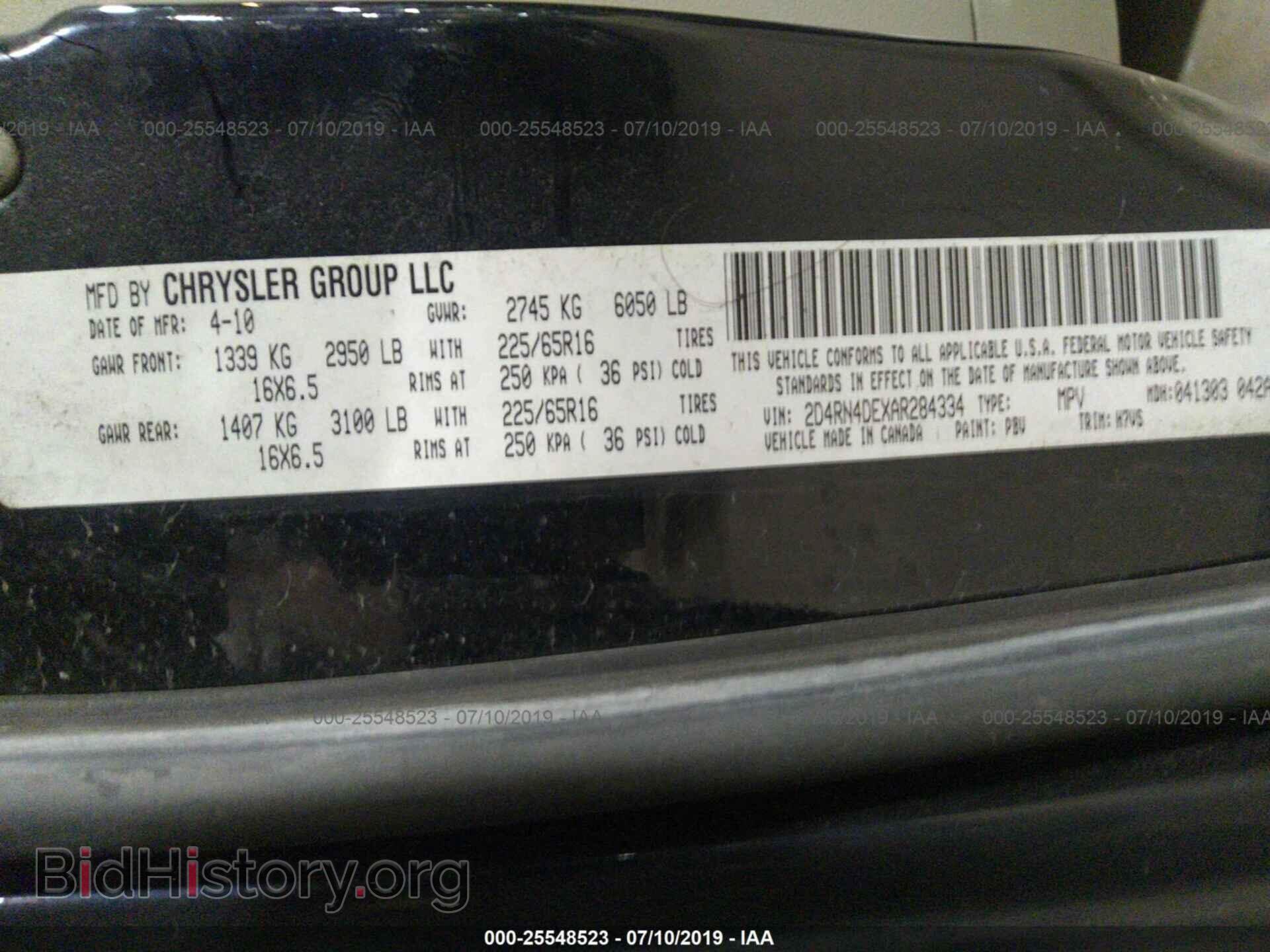 2010 DODGE GRAND CARAVAN - VIN: 2D4RN4DEXAR284334 - Фото 9