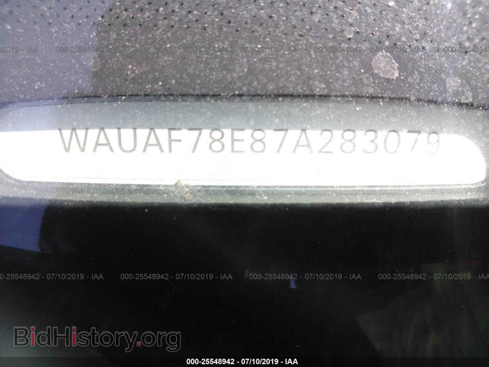 2007 AUDI A4 - VIN: WAUAF78E87A283079 - Фото 9