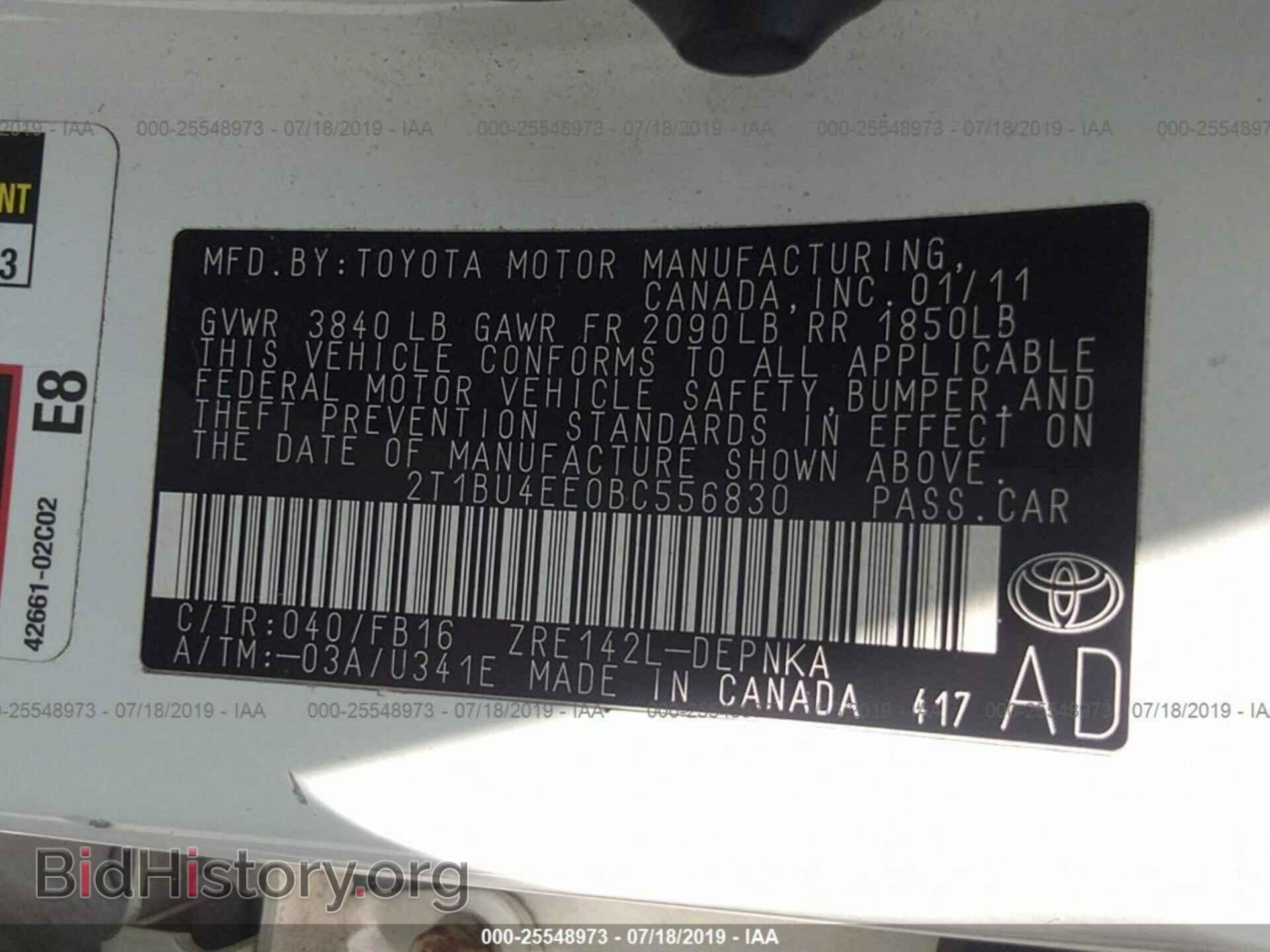 2011 TOYOTA COROLLA - VIN: 2T1BU4EE0BC556830 - Photo 9