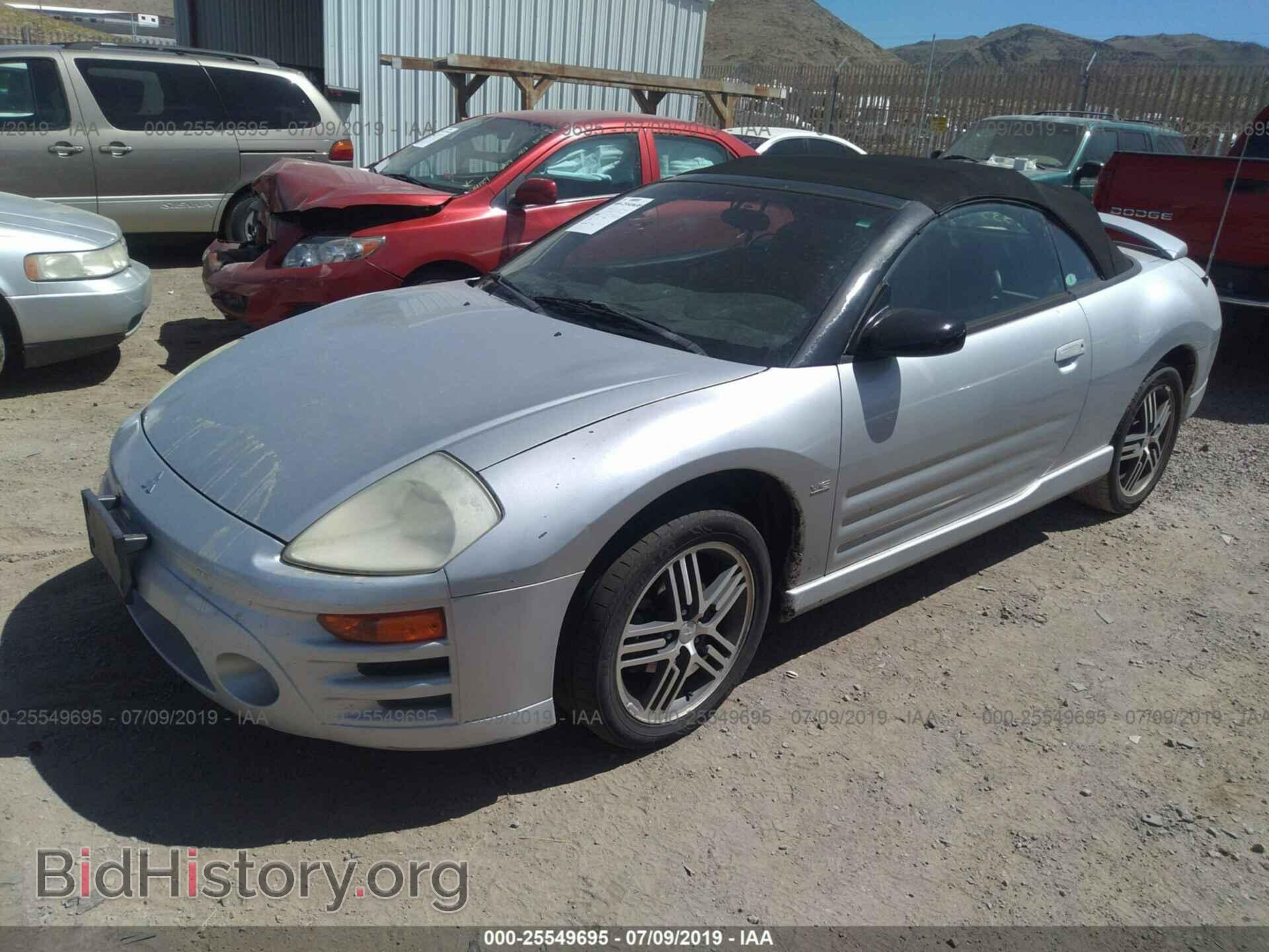 2003 MITSUBISHI ECLIPSE - VIN: 4A3AE75H03E009640 - Фото 2