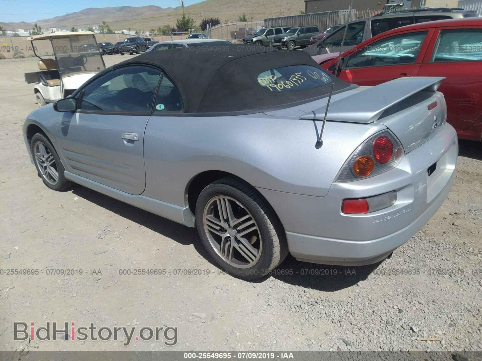 2003 MITSUBISHI ECLIPSE - VIN: 4A3AE75H03E009640 - Фото 3