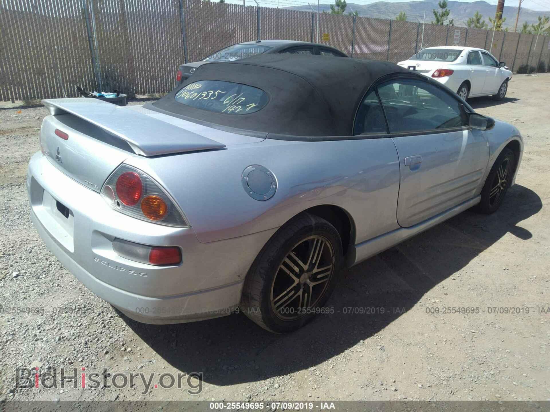 2003 MITSUBISHI ECLIPSE - VIN: 4A3AE75H03E009640 - Фото 4