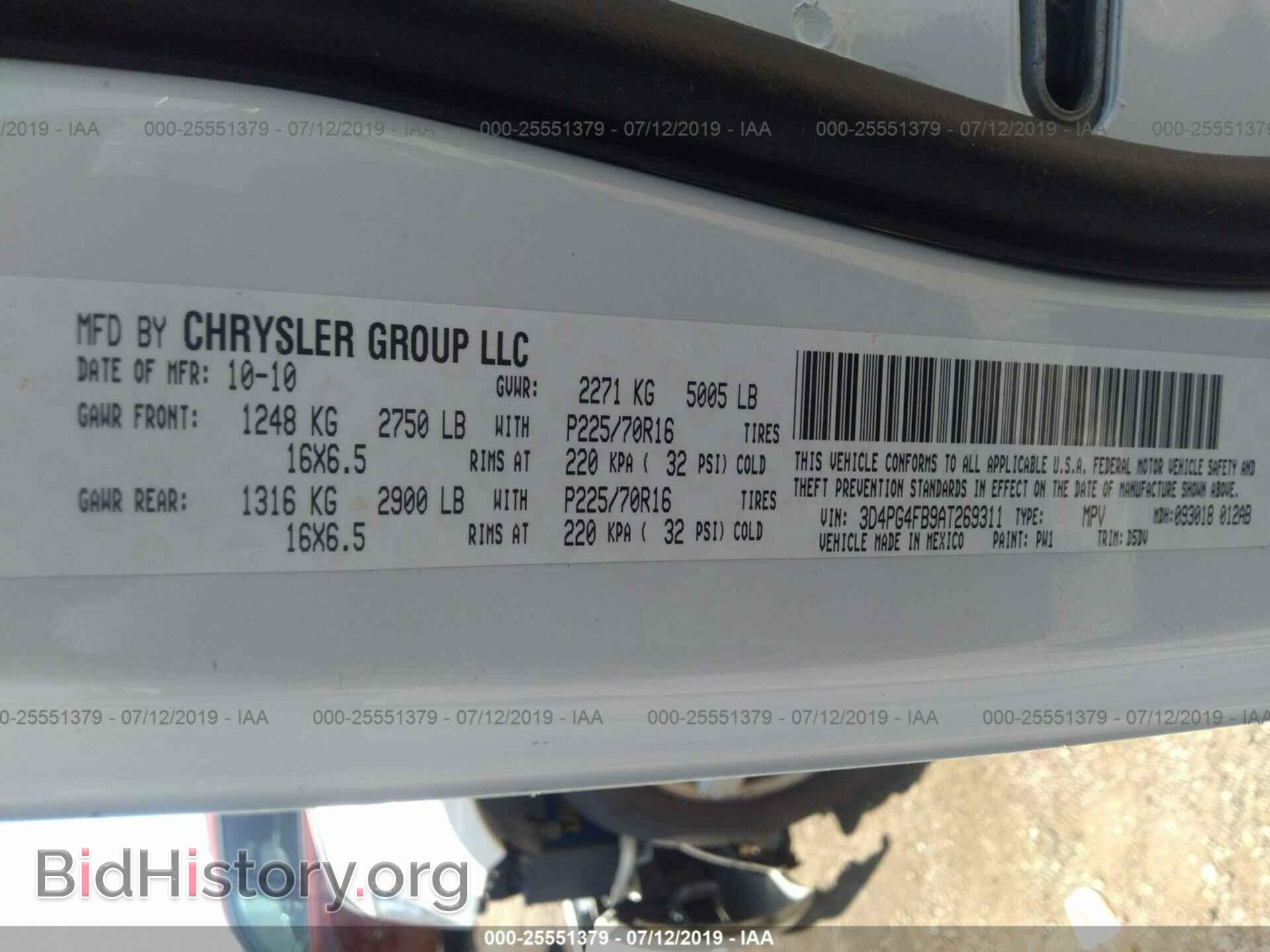 2010 DODGE JOURNEY - VIN: 3D4PG4FB9AT269311 - Фото 9
