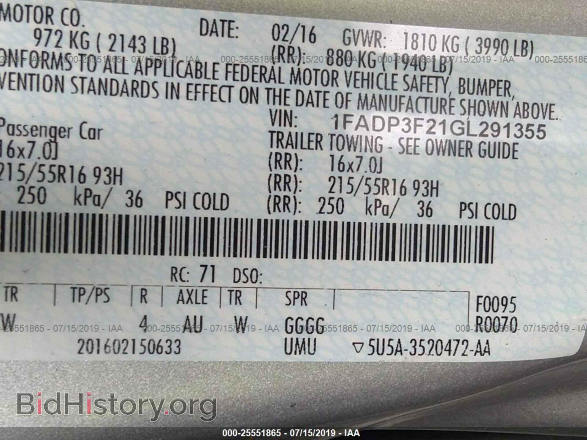 2016 FORD FOCUS - VIN: 1FADP3F21GL291355 - Photo 9