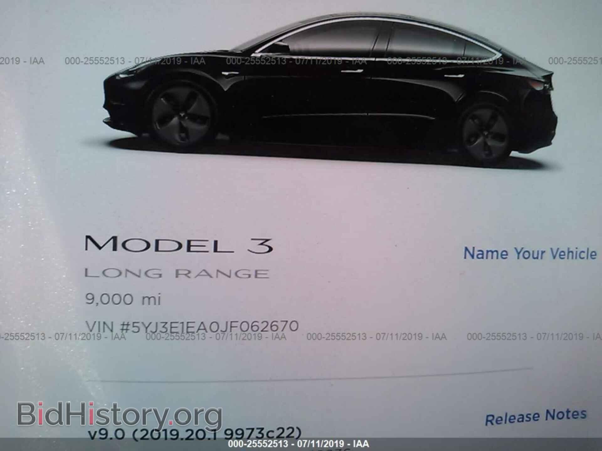 2018 TESLA MODEL 3 - VIN: 5YJ3E1EA0JF062670 - Фото 7