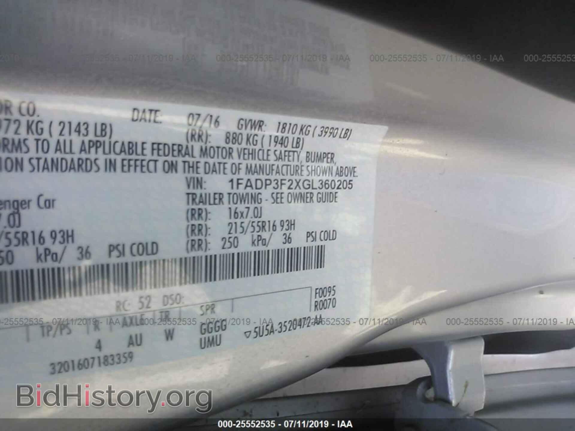 2016 FORD FOCUS - VIN: 1FADP3F2XGL360205 - Photo 9