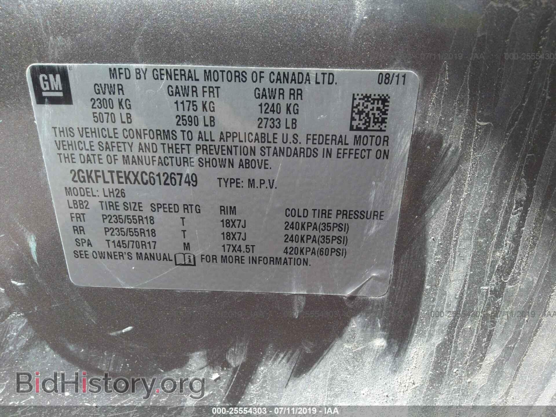 2012 GMC TERRAIN - VIN: 2GKFLTEKXC6126749 - Photo 9