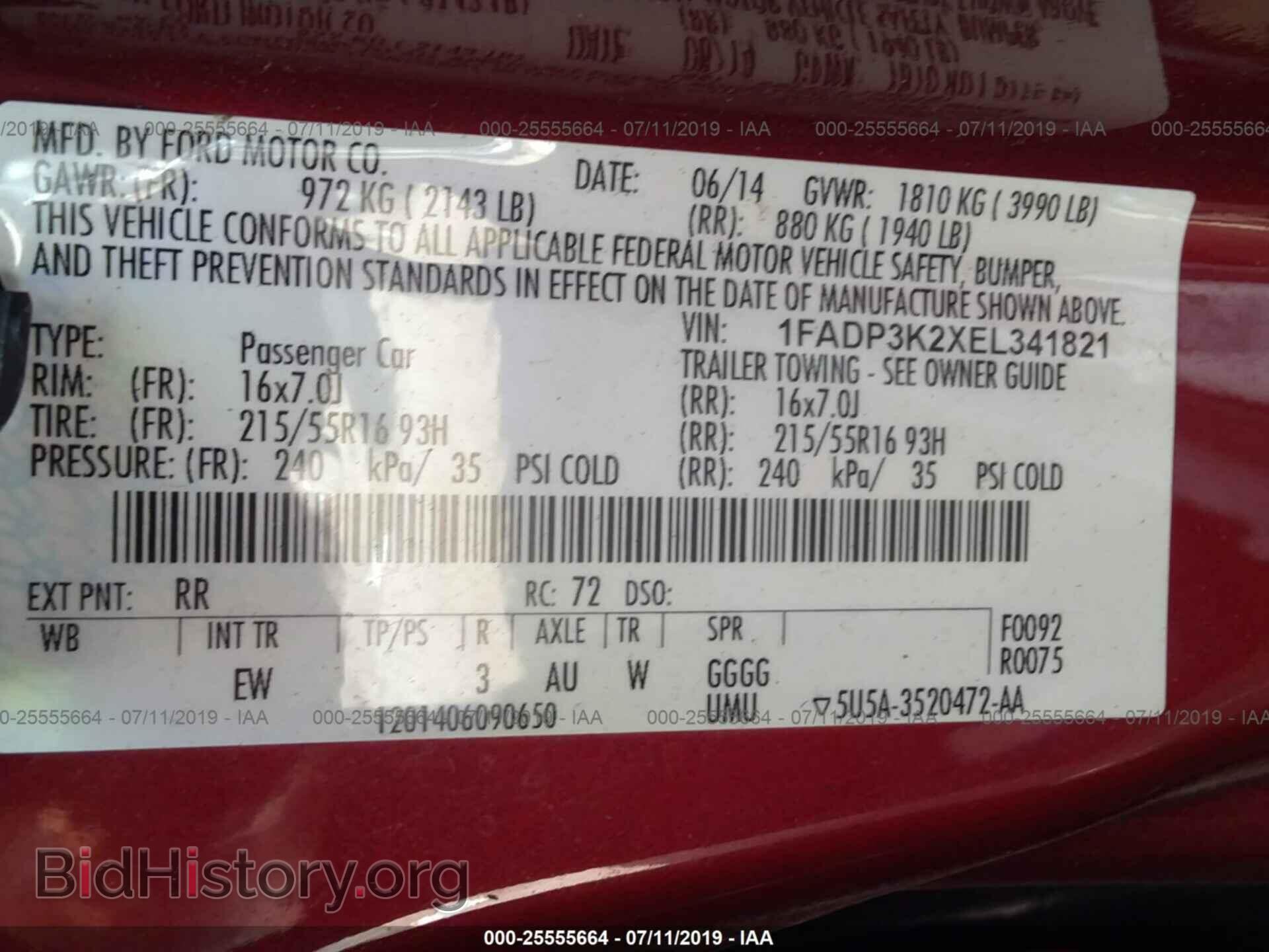 2014 FORD FOCUS - VIN: 1FADP3K2XEL341821 - Photo 9